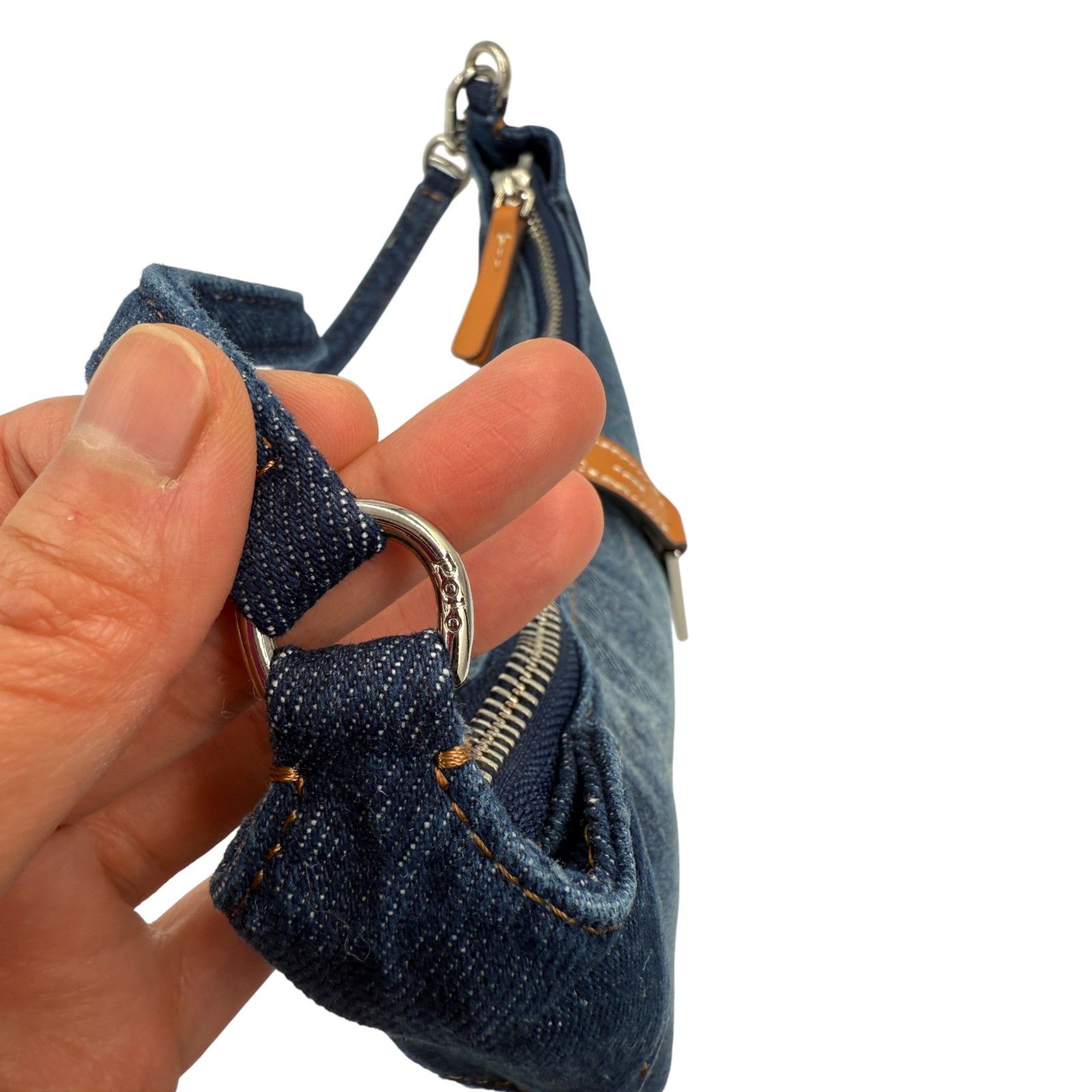 Ralph Lauren Ralph Lauren Polo ID Denim Mini Shoulder Bag Size ONE SIZE - 9 Thumbnail