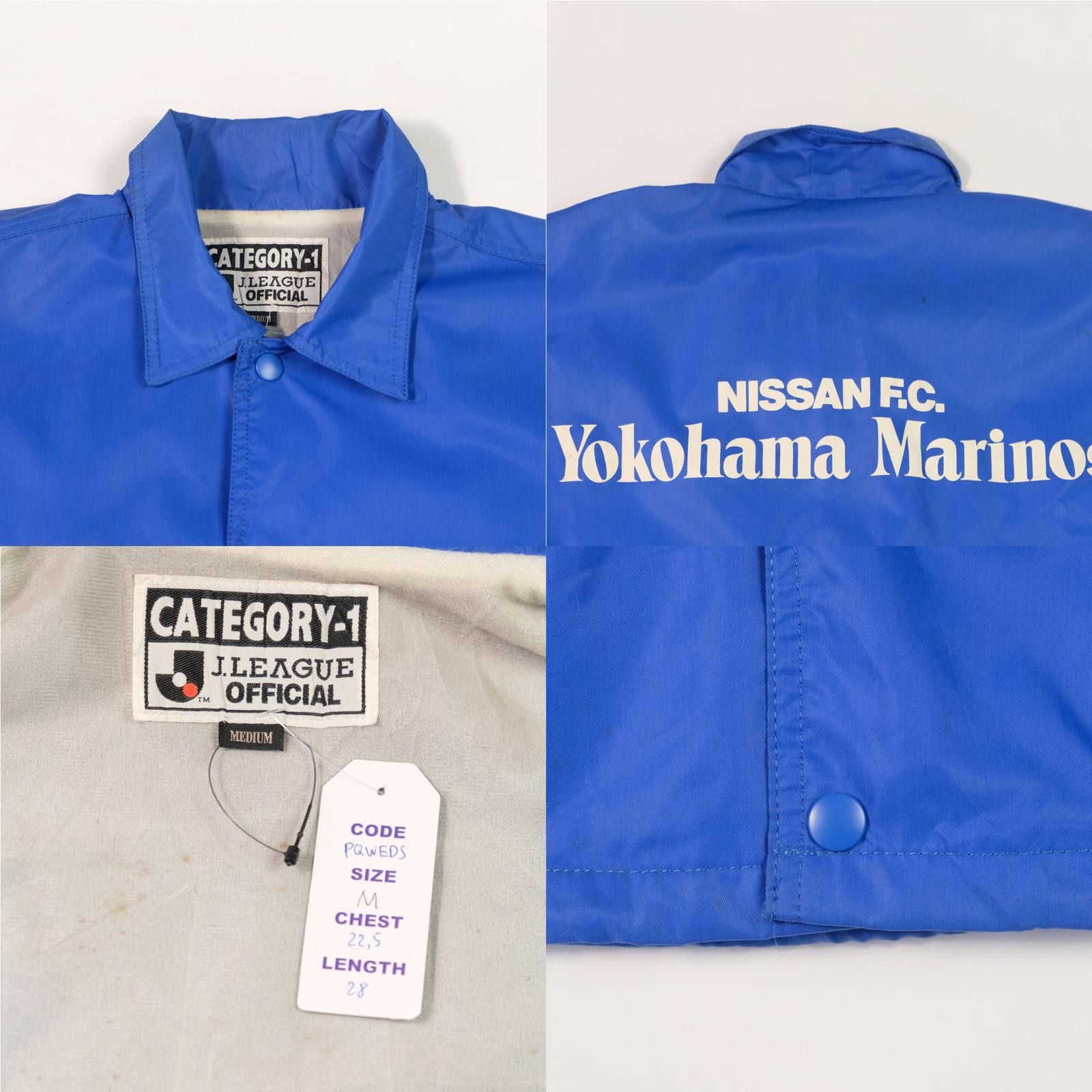 Designer 1990s Yokohama Marinos Jacket J-League (M) Size US M / EU 48-50 / 2 - 5 Thumbnail