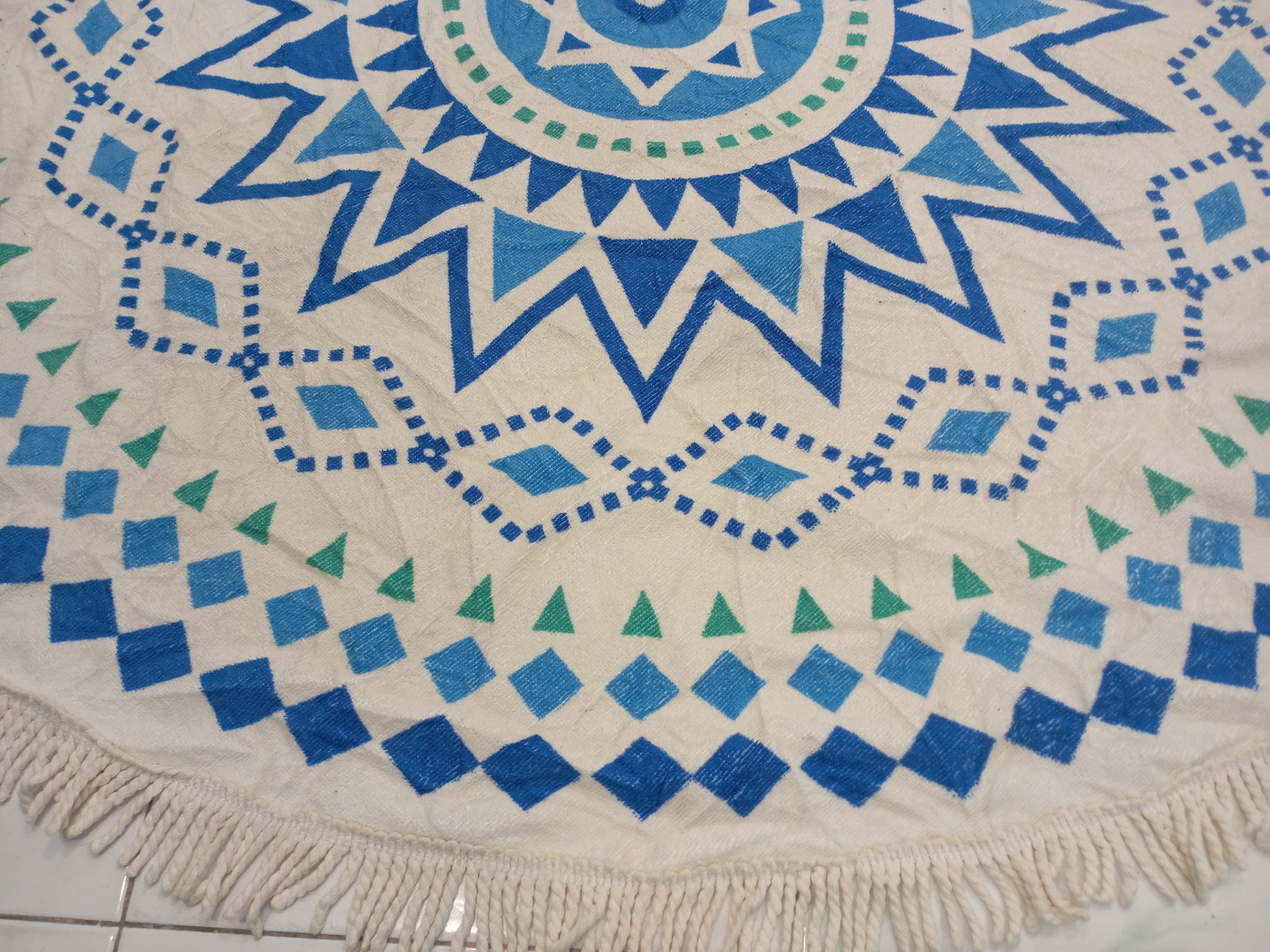 Native Native Navajo round tablecloth home decor round beach towel Size ONE SIZE - 3 Thumbnail