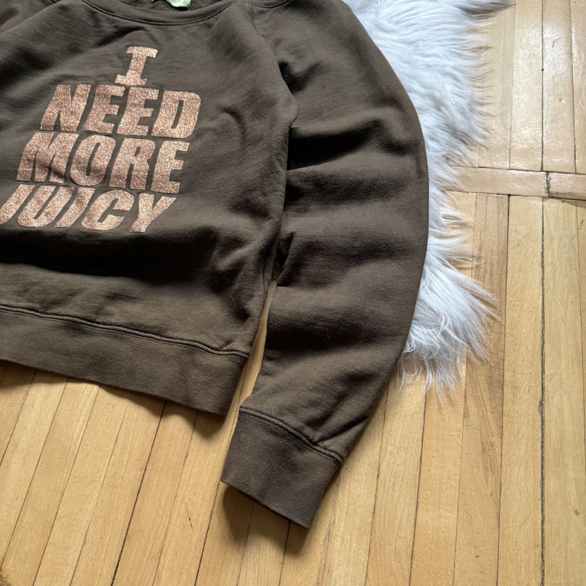 Juicy Couture 📌 Vintage Juicy Couture “I need More Juicy” Y2K Sweatshirt Size L / US 10 / IT 46 - 4 Thumbnail