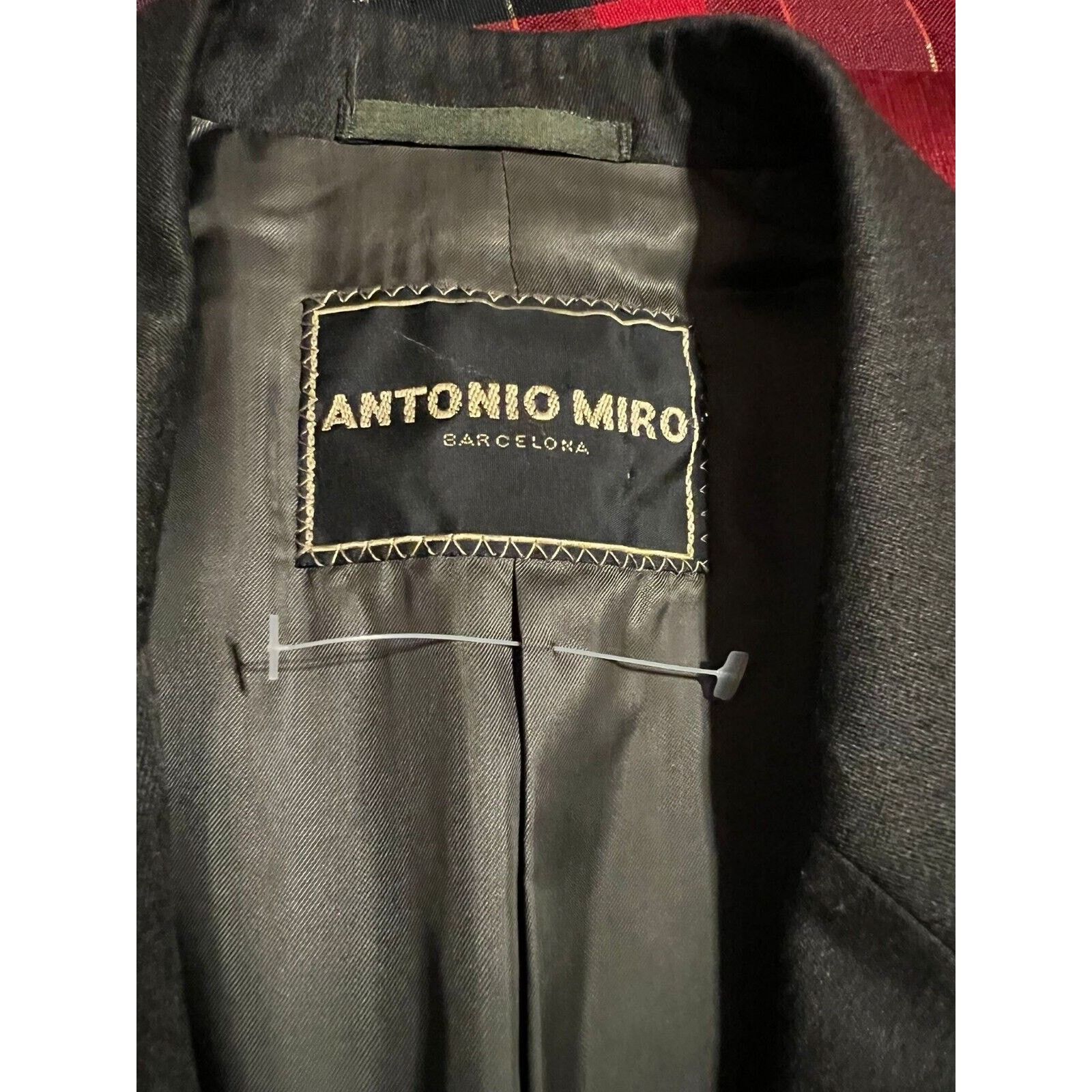 ANTONIO MIRO ANTONIO MIRO BARCELONA GREY 100% Wool BLAZER JACKET 44R Size 44R - 7 Thumbnail