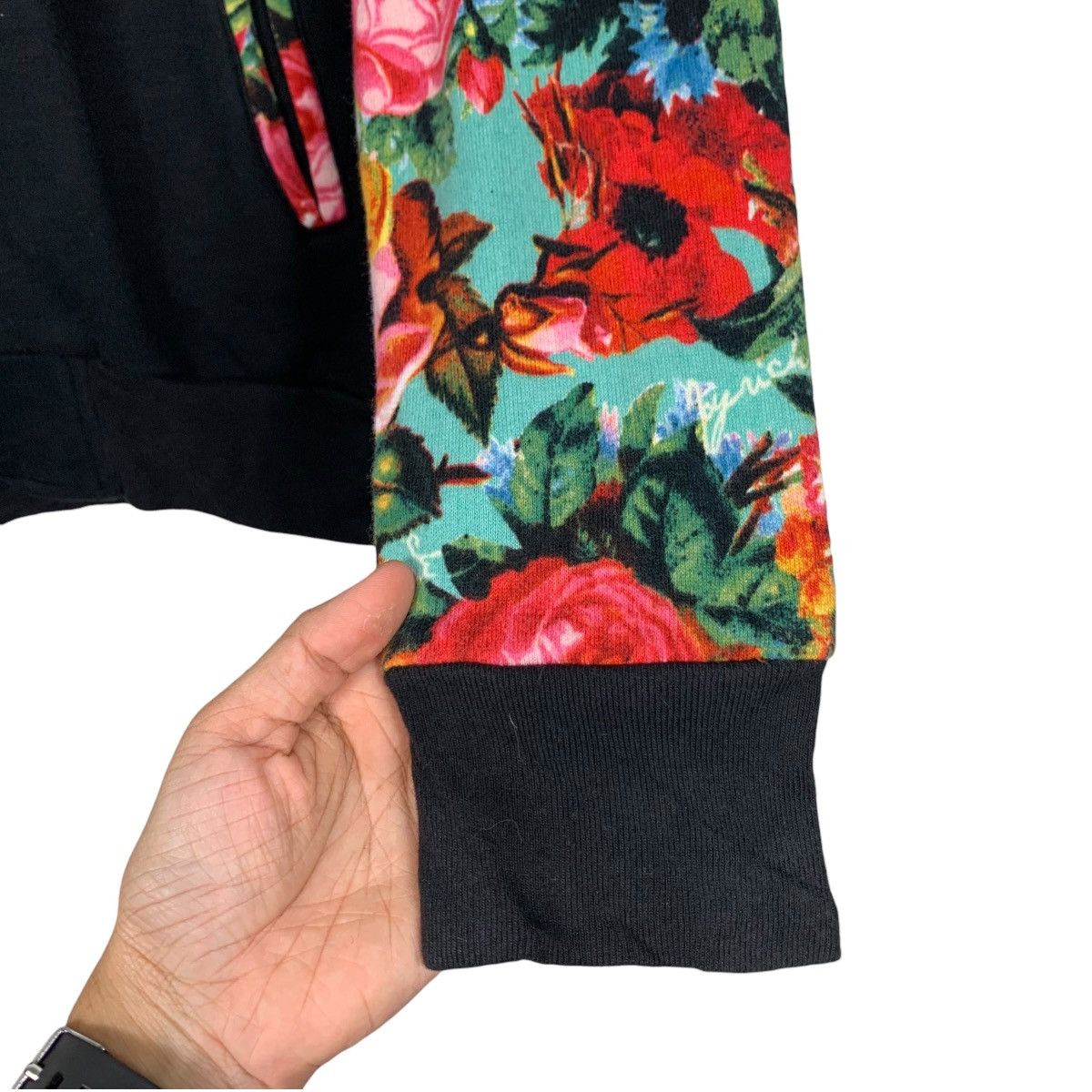 Japanese Brand JOYRICH Florals Graphic Sleeve Varsity Jacket #2207-C97 Size US M / EU 48-50 / 2 - 13 Thumbnail