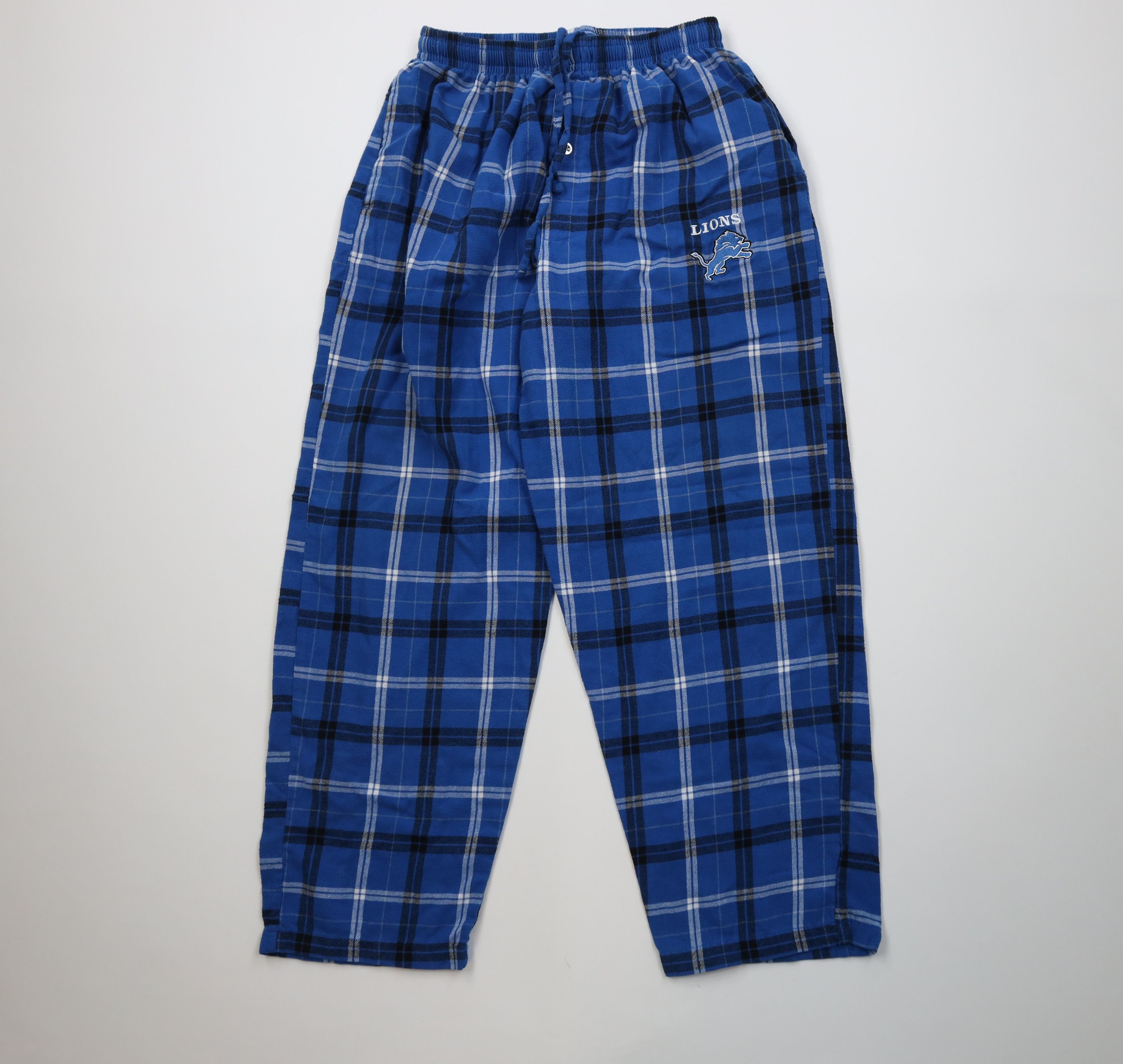 Vintage Vintage Y2K NFL Detroit Lions Football Flannel Pajamas Pants Size US 36 / EU 52 - 1 Thumbnail