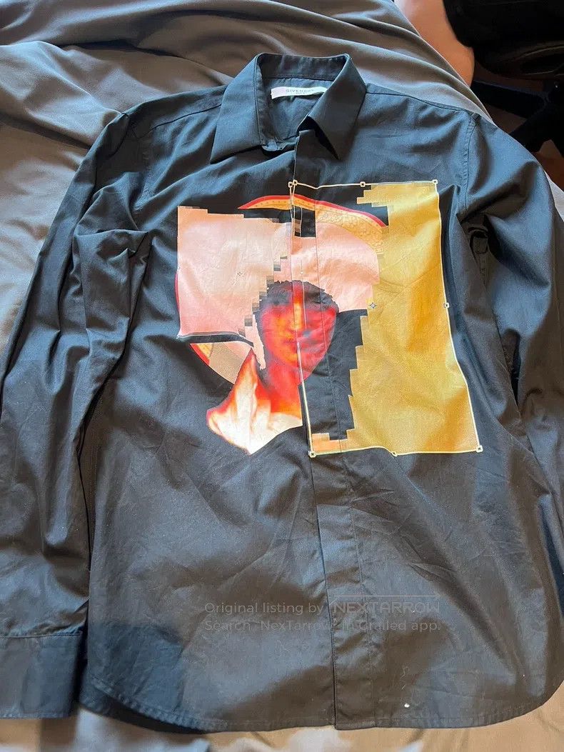 Givenchy Givenchy Front Letter Logo Black Short Sleeve T-shirt Size US M / EU 48-50 / 2 - 1 Thumbnail