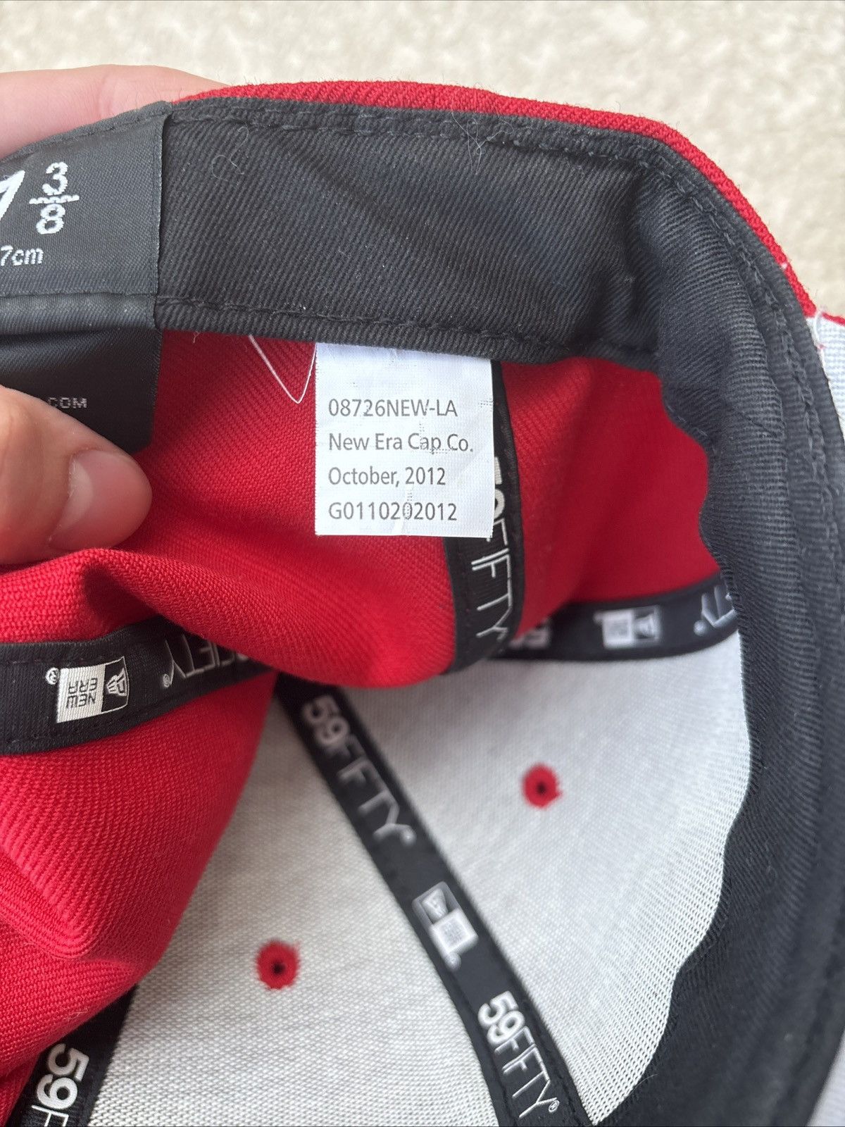 Supreme Supreme New Era Red Hat White Sz 7 3/8Embroidered Never Worn Size ONE SIZE - 5 Thumbnail