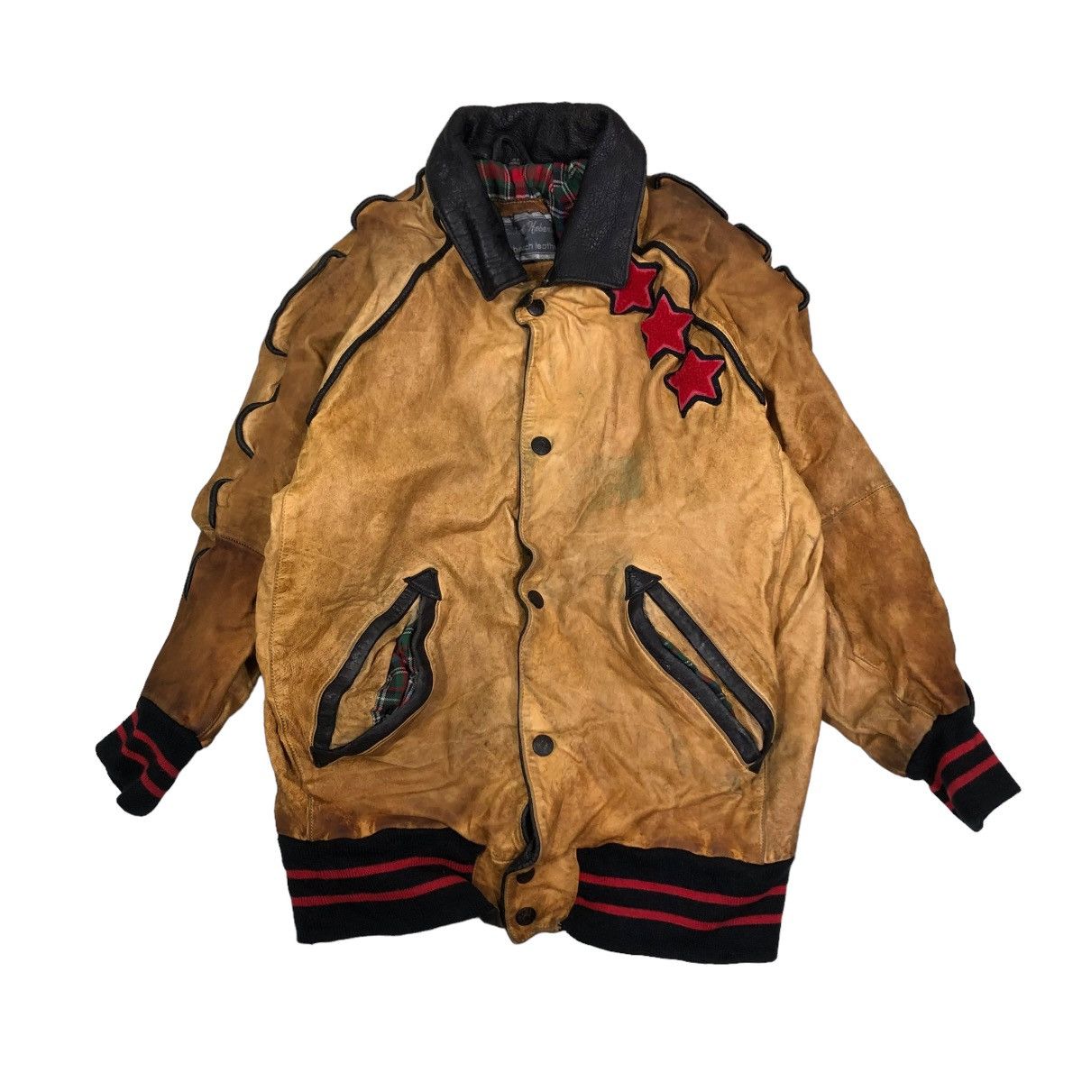 Japanese Brand 🔥VINTAGE LEATHER JACKET NORTH BEACH LEATHER ISSEY MIYAKE Size US S / EU 44-46 / 1 - 1 Thumbnail