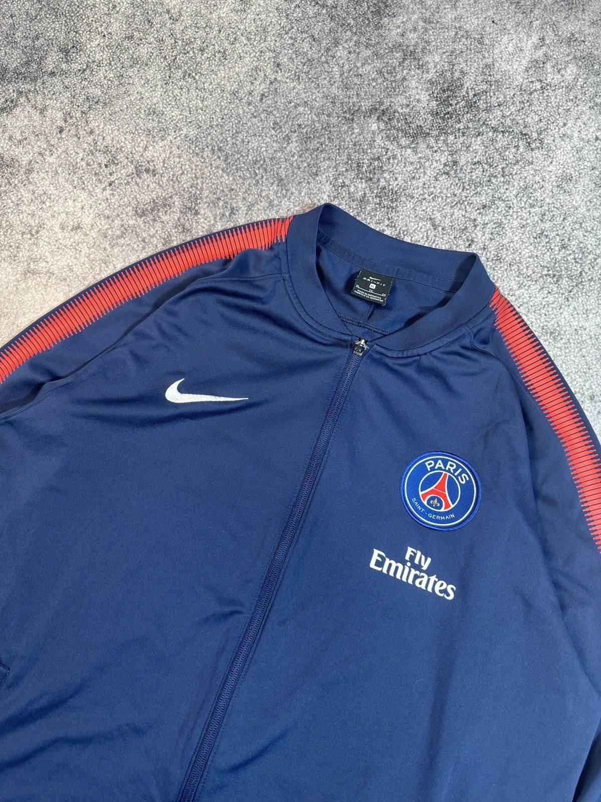 Nike × Vintage Nike Soccer PSG France zip up jacket Streetwear Blokecore XL Size US XL / EU 56 / 4 - 2 Thumbnail