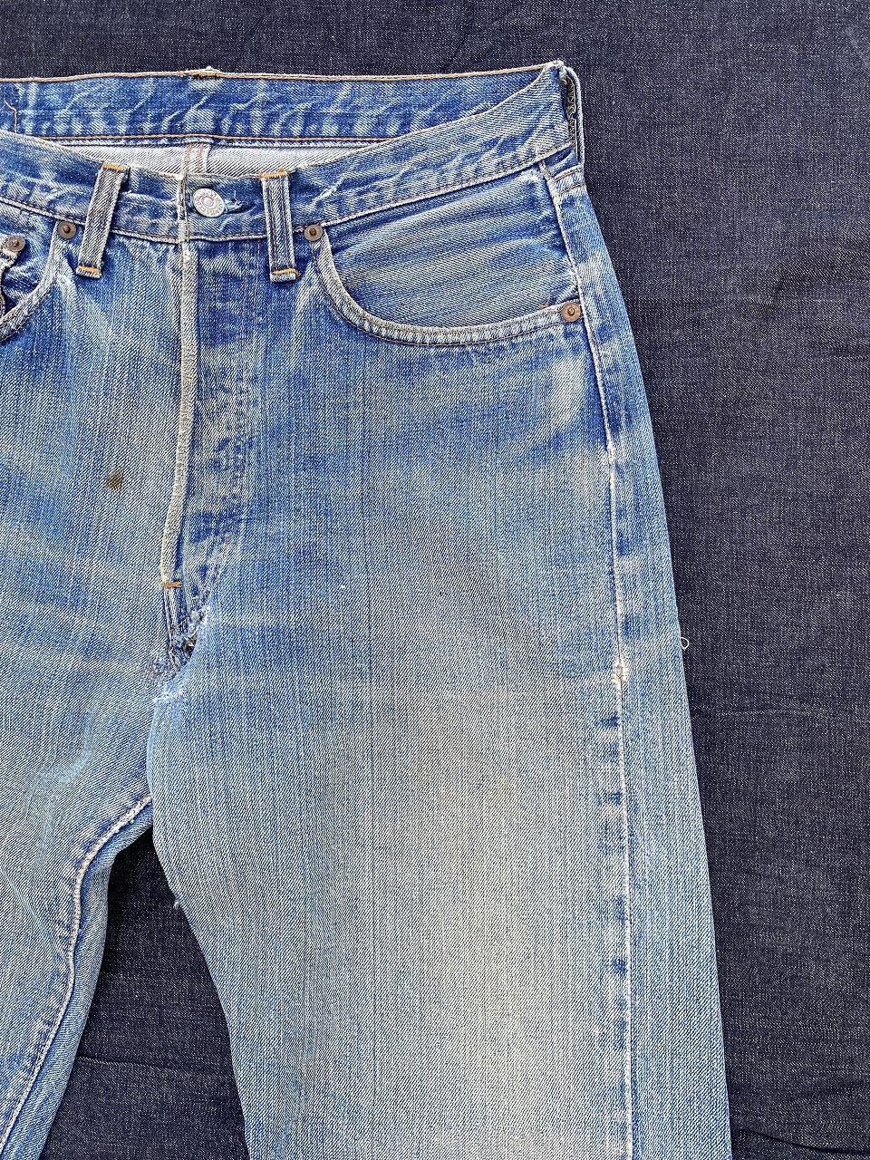 Levi's Vintage 70s Levis 501 Redline #6 Selvedge Jeans Single Size US 32 / EU 48 - 3 Thumbnail