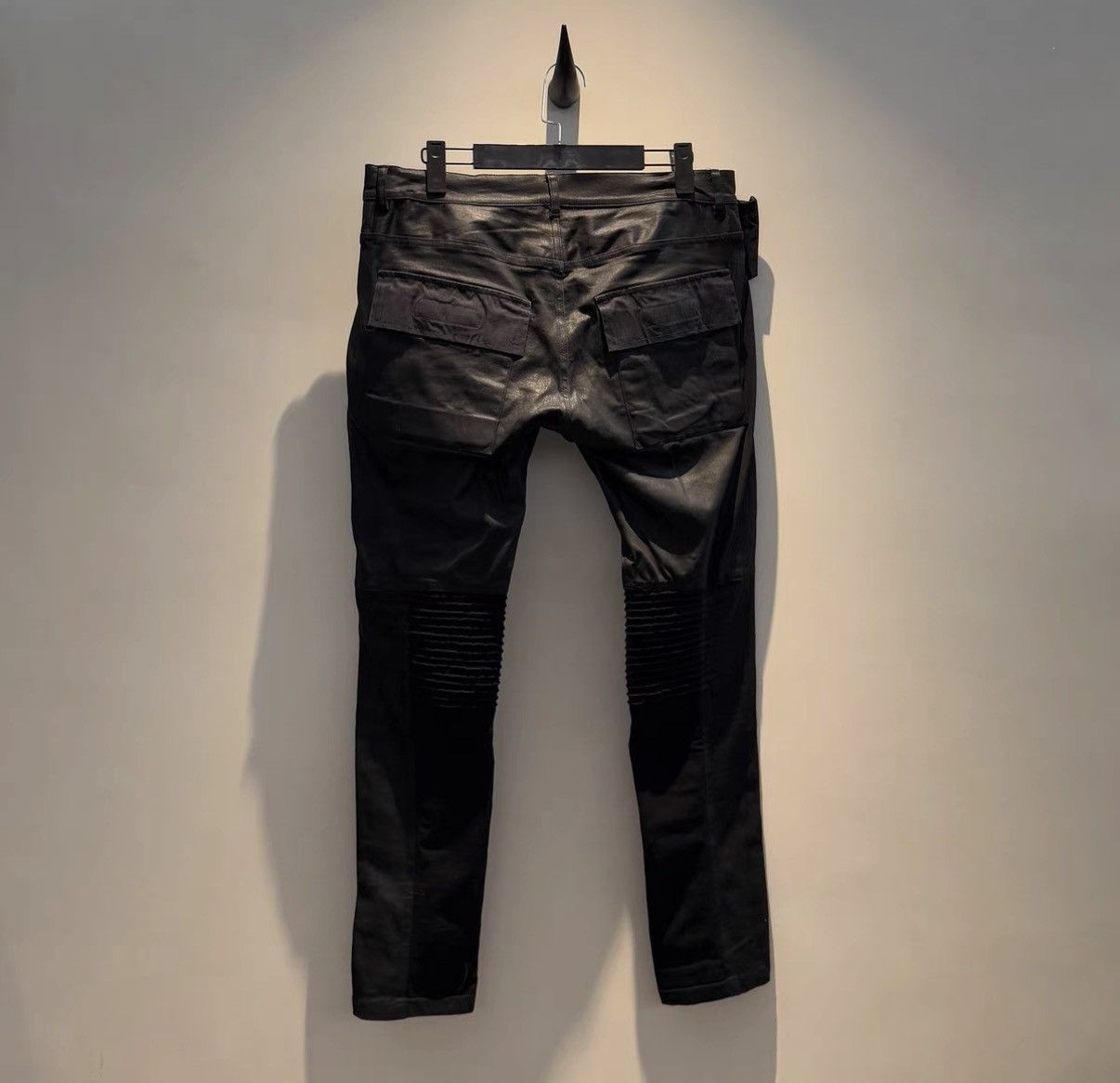 Rick Owens Rick Owens Mainline Diagonal-Fly Motorcycle Pants Size US 38 / EU 54 - 3 Thumbnail