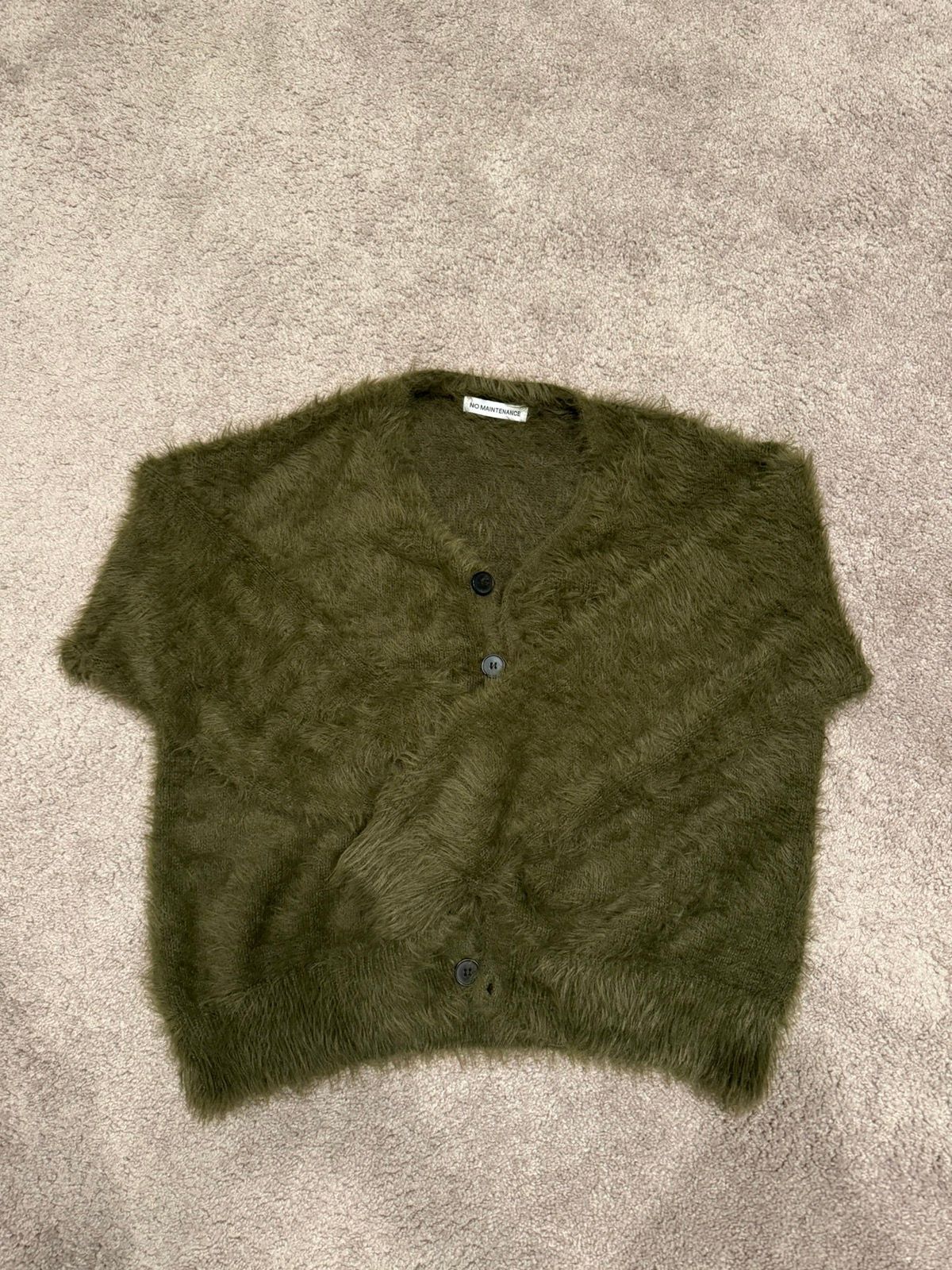 Pre-owned No Maintenance Cardigan In Green