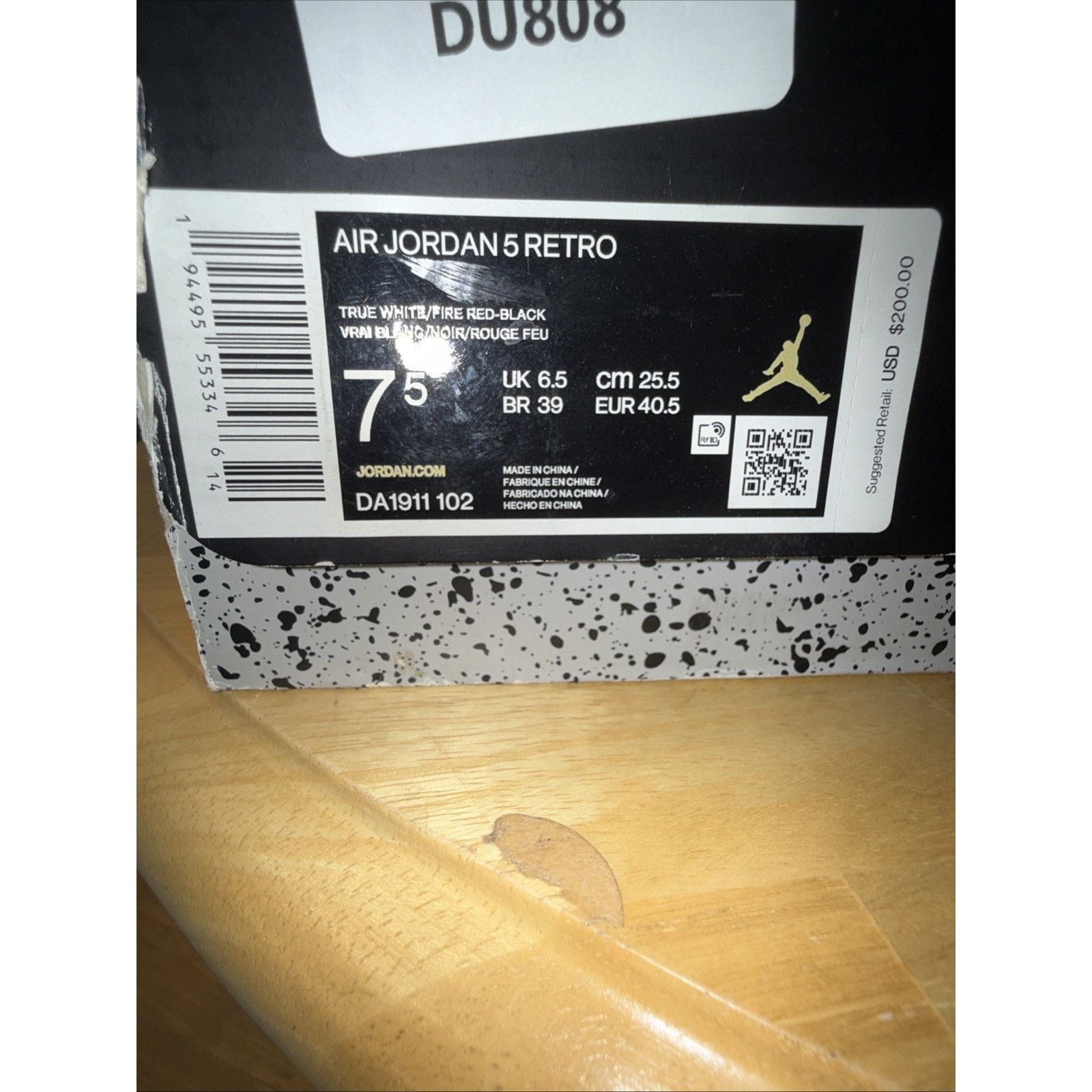 Jordan Brand Size 7.5 Men- Jordan 5 Retro Mid Fire Red OG BOX LACE LOCKS Size US 7.5 / EU 40-41 - 11 Thumbnail