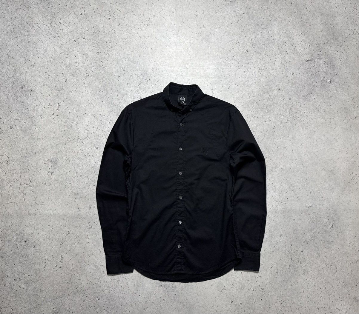 Alexander McQueen Alexander Mcqueen Button Up Shirt MCQ Black Luxury Size US S / EU 44-46 / 1 - 1 Thumbnail