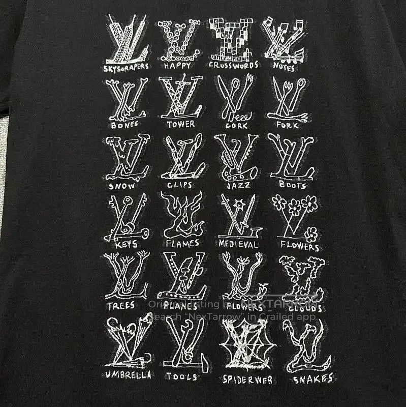 Louis Vuitton Louis Vuitton Men's Black Cotton T-Shirt . Size US XL / EU 56 / 4 - 2 Thumbnail