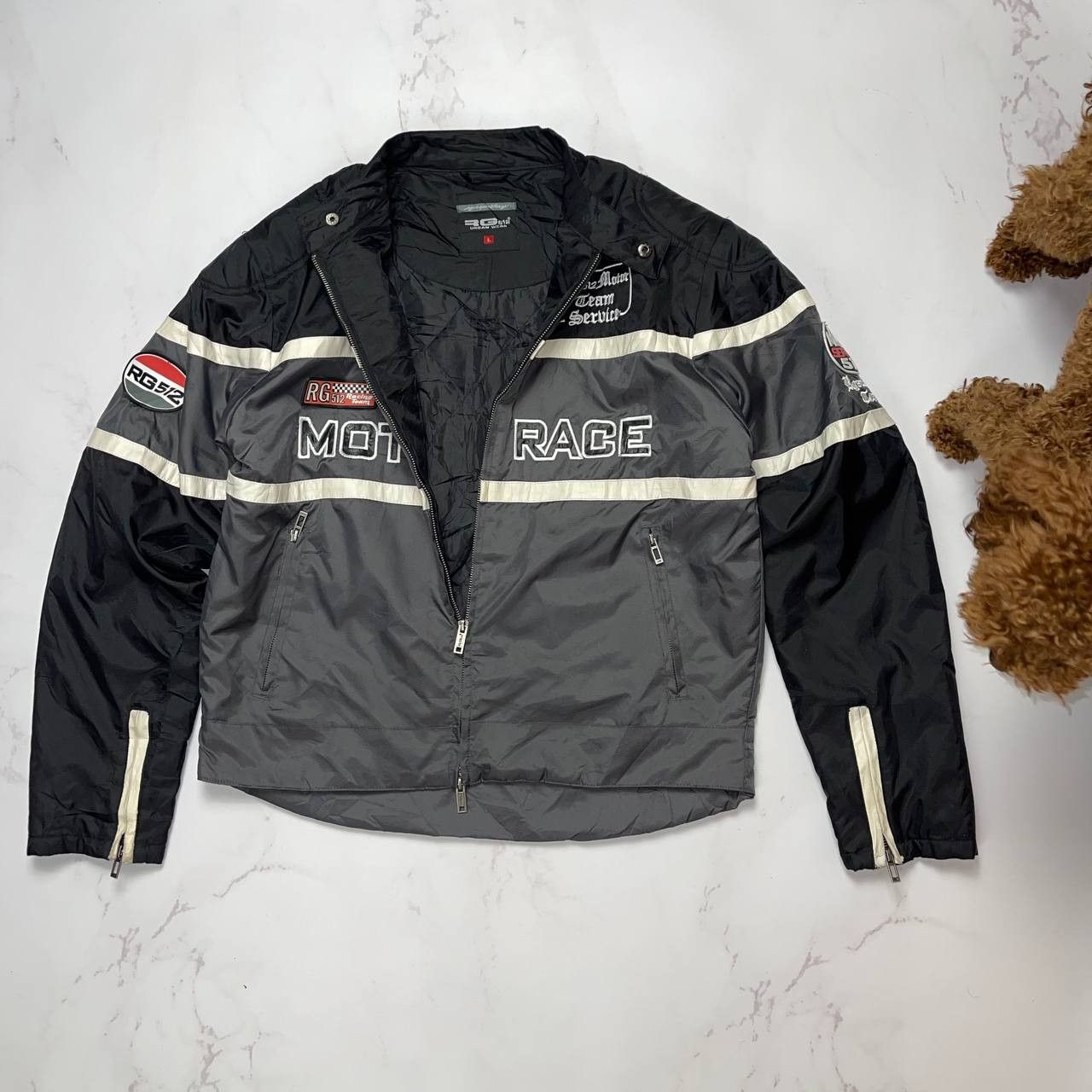 Vintage Moto Racing Vintage Bombers Vintage Motor Service Size L Size US L / EU 52-54 / 3 - 4 Thumbnail