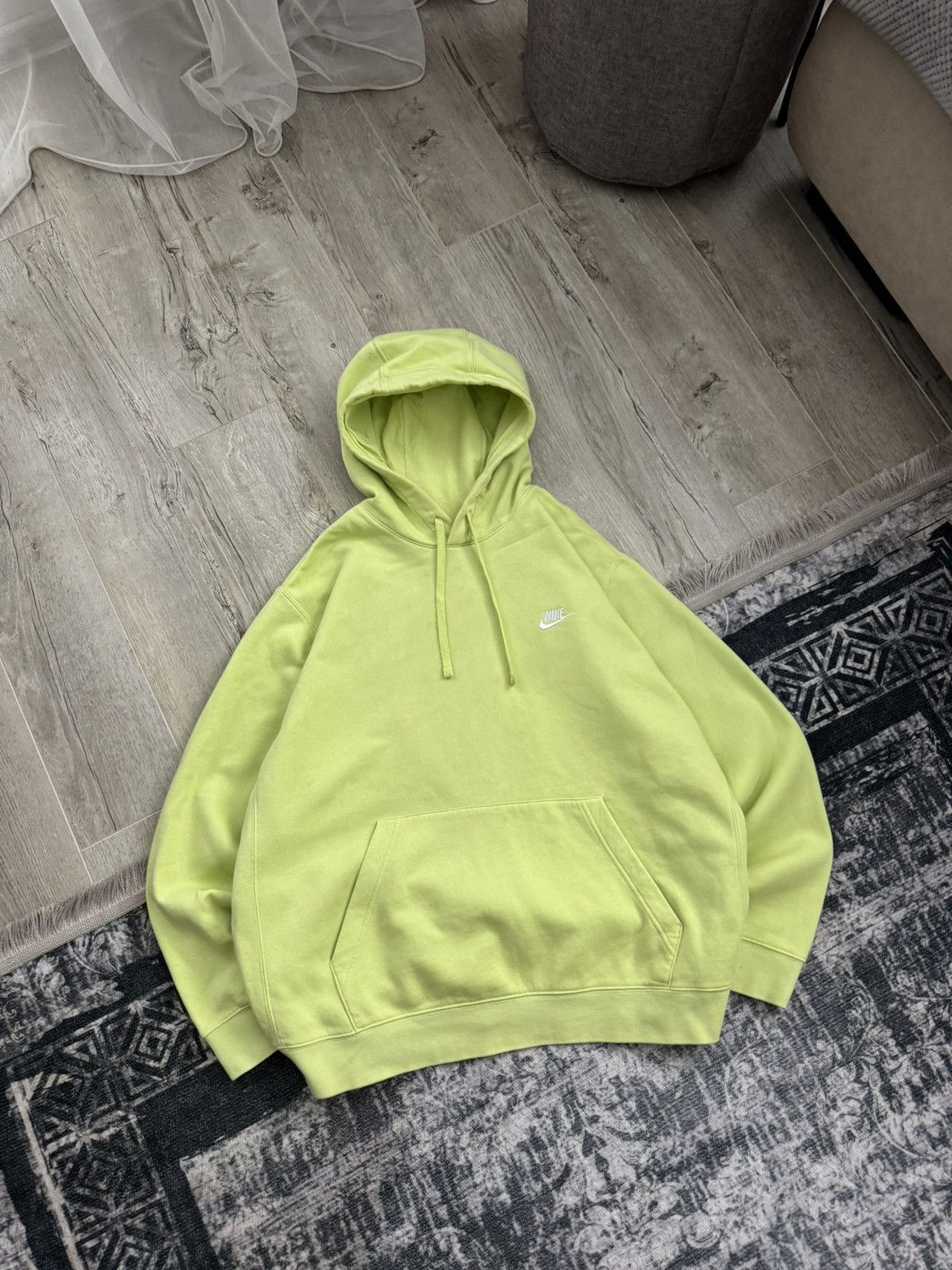 Nike × Nike ACG Nike Basic Logo Green Yellow Hoodie Size US 11 / EU 44 - 2 Thumbnail