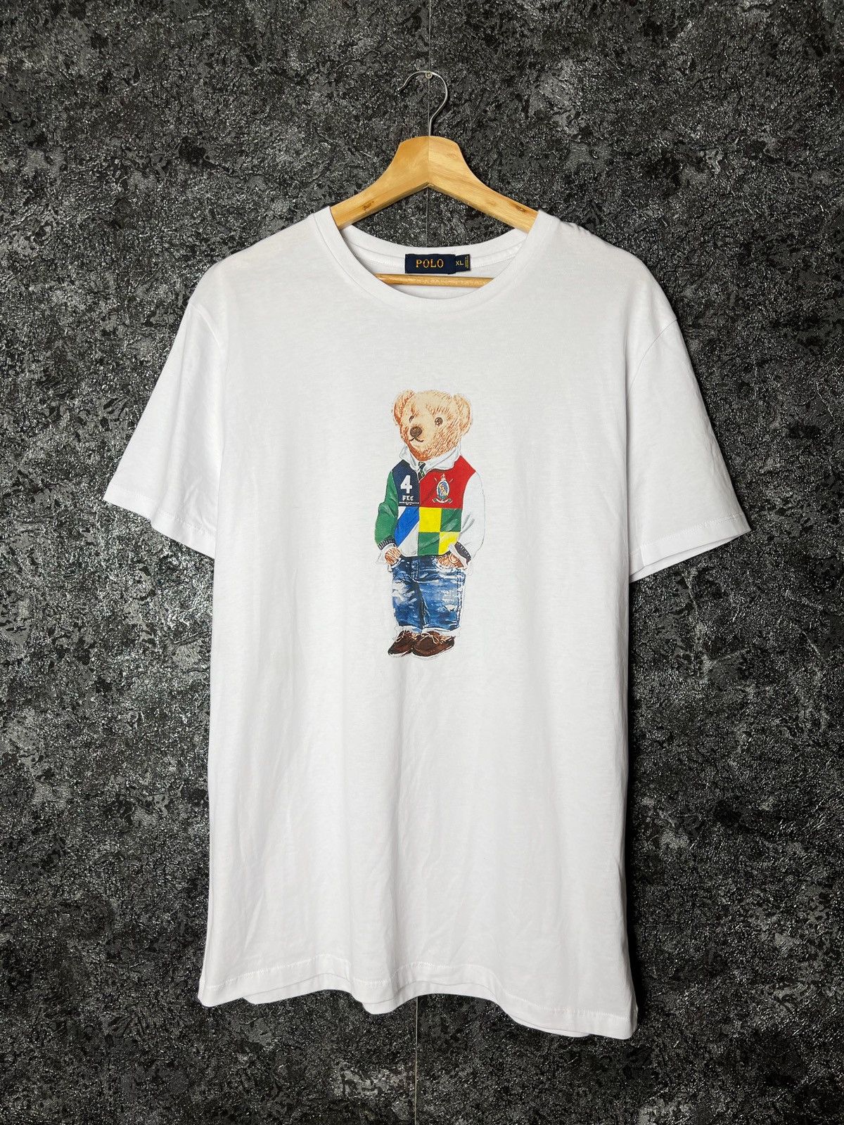 Polo Ralph Lauren × Ralph Lauren × Ralph Lauren Sport Y2K Vintage Polo Bear Ralph Lauren T Shirt RRL Size XL Size US XL / EU 56 / 4 - 1 Thumbnail