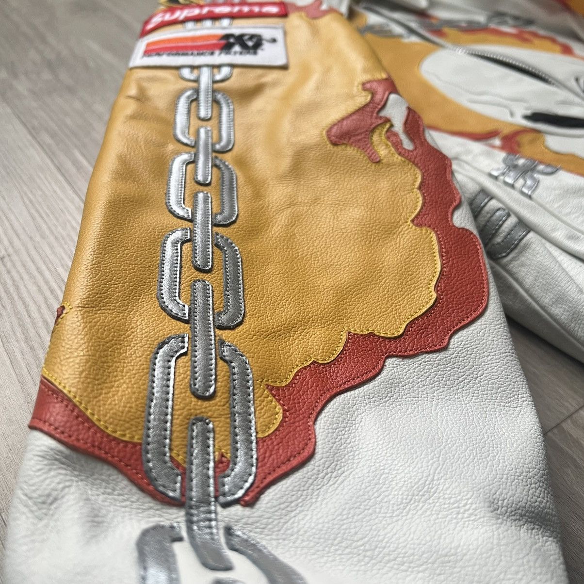 Supreme × Vanson Leathers Supreme x Vanson Leathers Ghost Rider Leather Jacket (White) Size US M / EU 48-50 / 2 - 6 Thumbnail