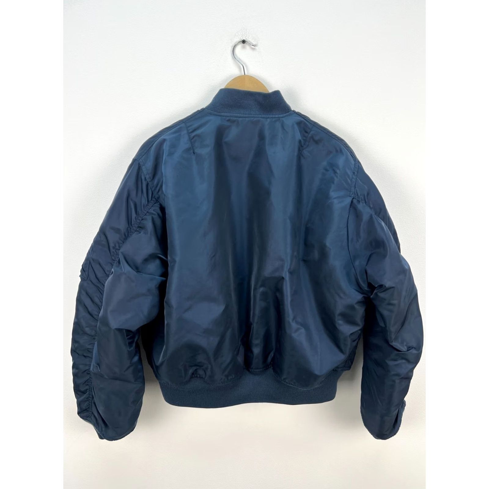 Schott VINTAGE Schott NYC MA-1 Flight Bomber Jacket Blue Nylon Men's Size M/L Size US M / EU 48-50 / 2 - 2 Thumbnail