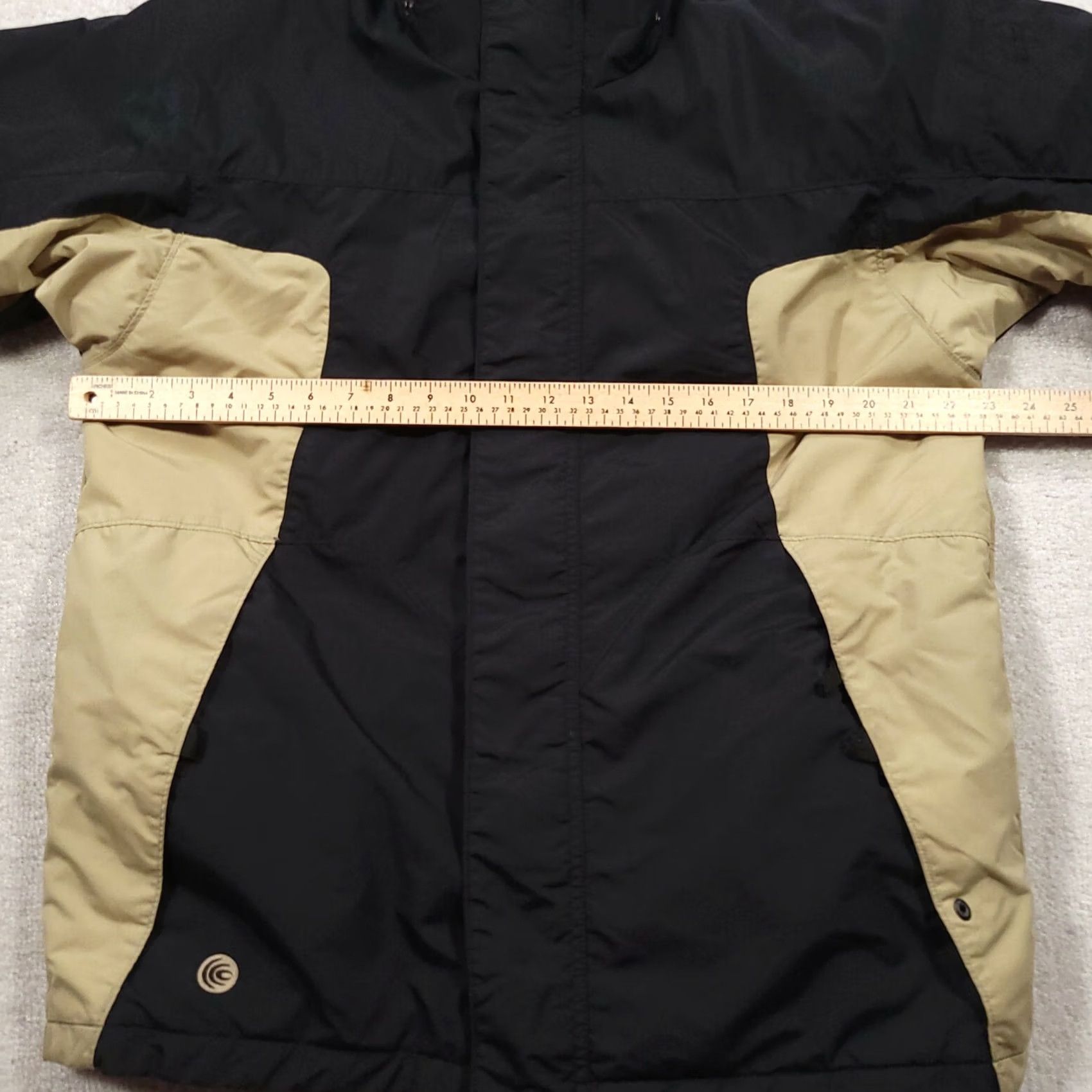 Vintage VINTAGE Columbia Coat Mens 18/20 Black Tan Winter Coat Omni-Shield Jacket Mens 18/20 ZIP Full Zip Stand-Up Collar Logo Outdoor Casual Travel Size US XXL / EU 58 / 5 - 4 Thumbnail