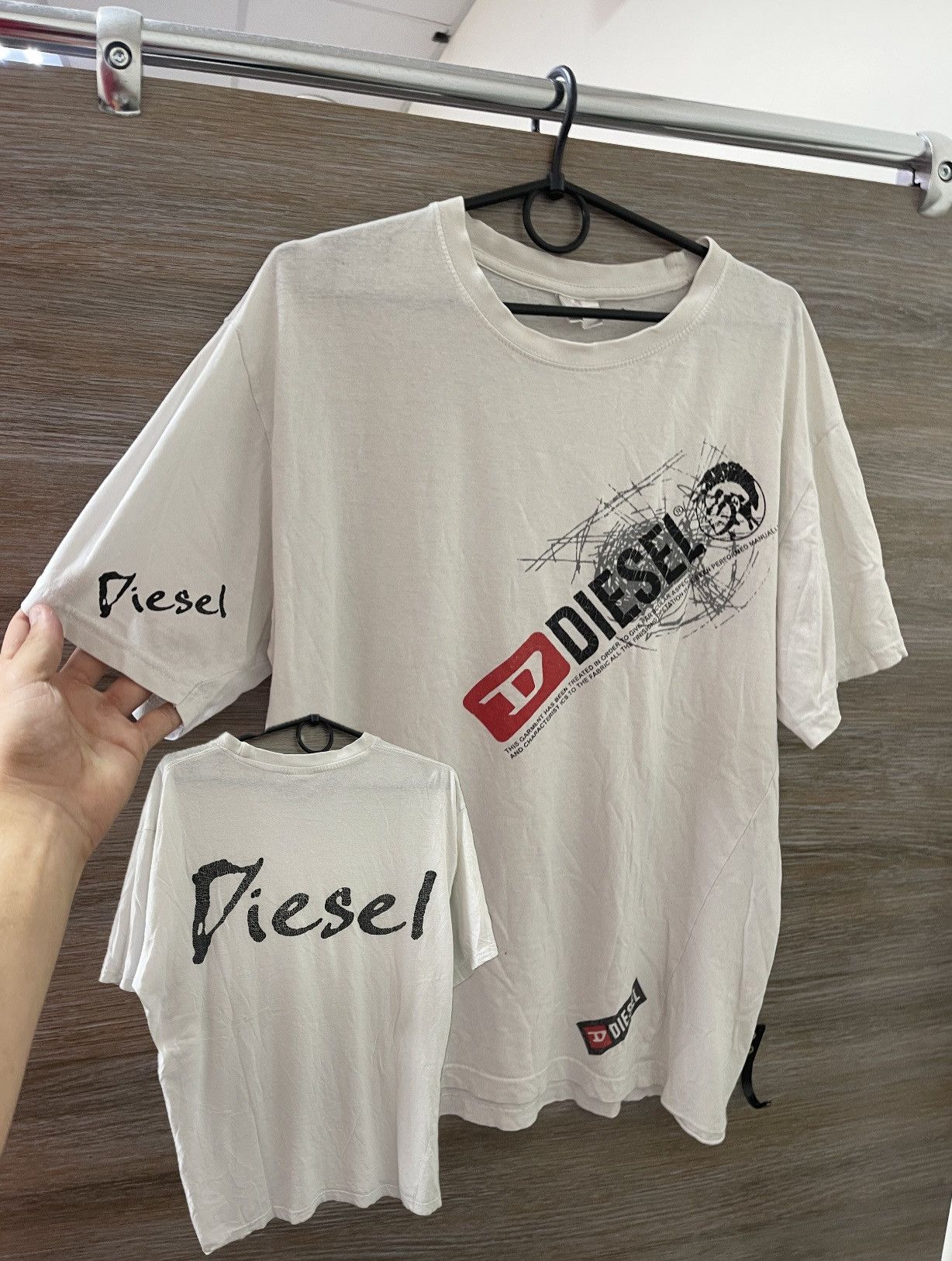 Diesel Vintage Avant-Garde Diesel Big logo T-Shirt Japan Style Size US L / EU 52-54 / 3 - 1 Thumbnail