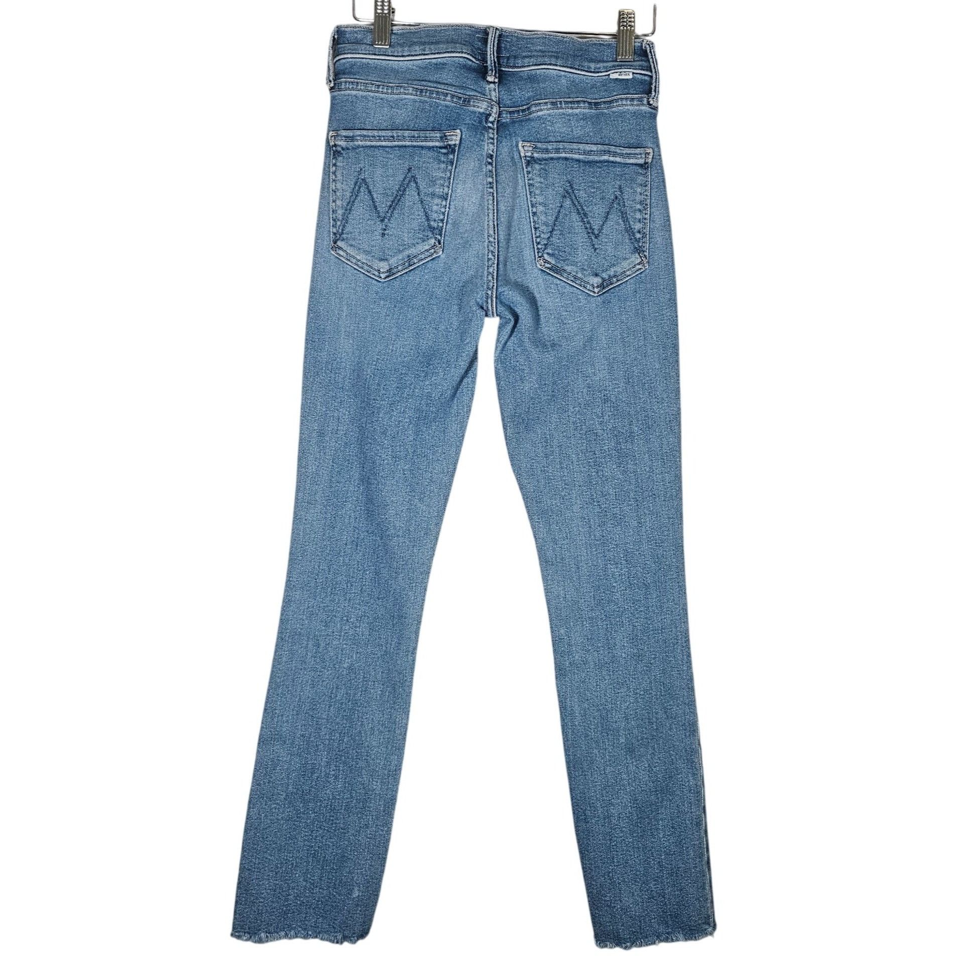MOTHER Mother Women Mid-Rise Dazzler Ankle Fray Jeans 26 Quiet Luxu Size 26" / US 2 / IT 38 - 4 Thumbnail