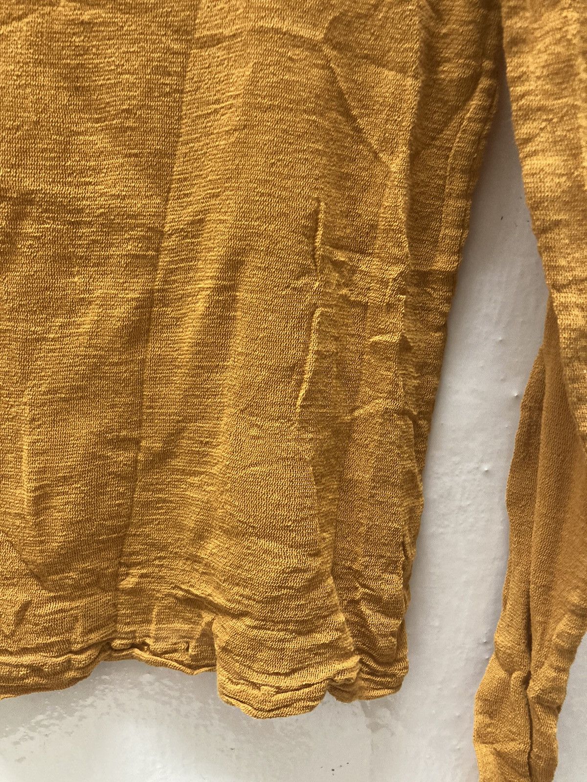 Designer × Issey Miyake × Japanese Brand ISSEY MIYAKE Permanente Brown Pleats High Neck Long Sleeve Size S / US 4 / IT 40 - 7 Thumbnail