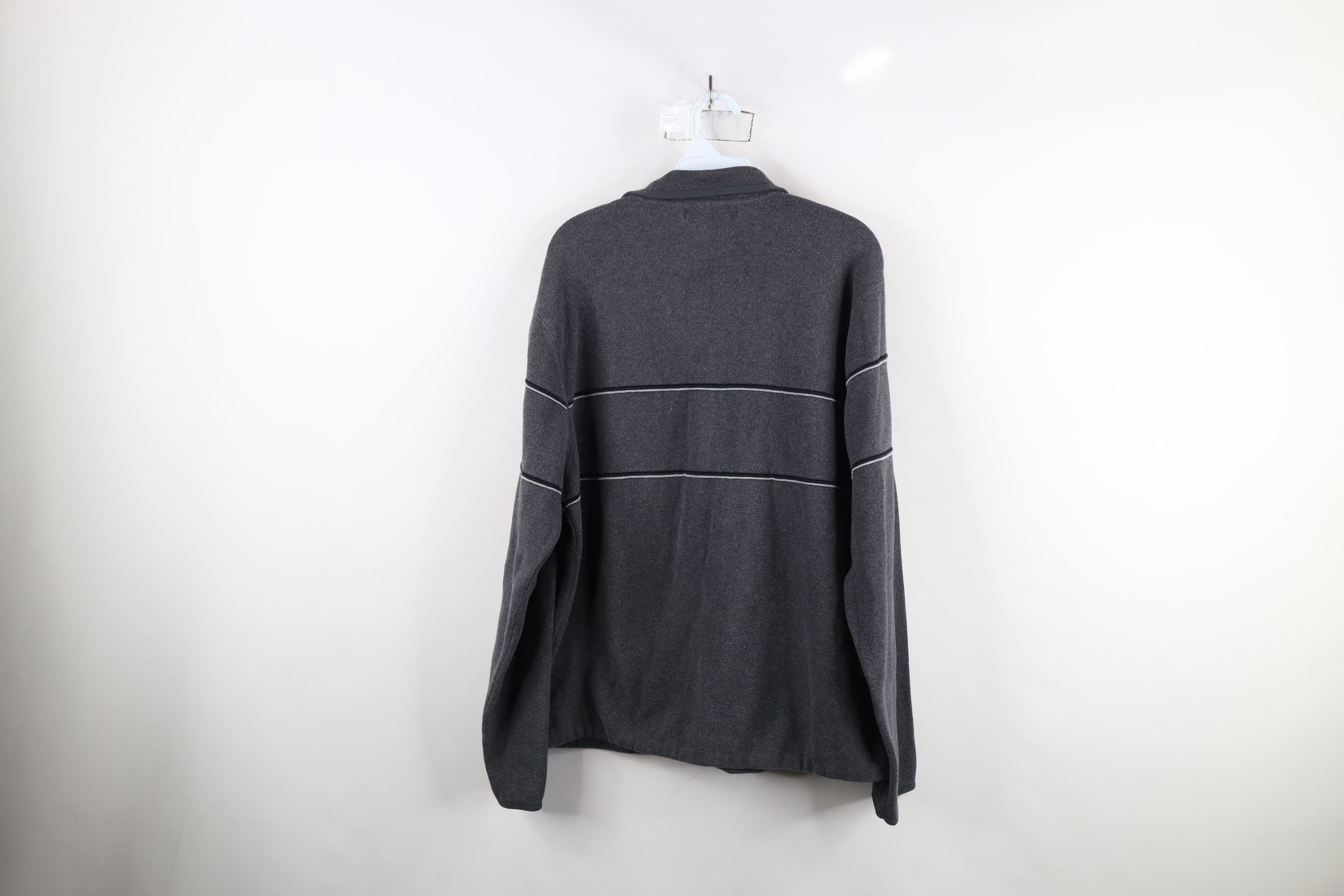 Vintage Vintage 90s Streetwear Heavy Thermal Knit Half Zip Sweater Size US L / EU 52-54 / 3 - 9 Thumbnail