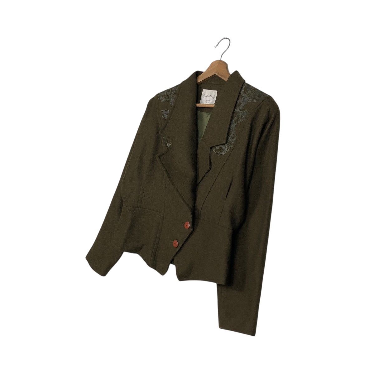 Japanese Brand 📌Vintage Cropped Wool Jacket Double Collar Piccalo Conte Size US M / EU 48-50 / 2 - 3 Thumbnail