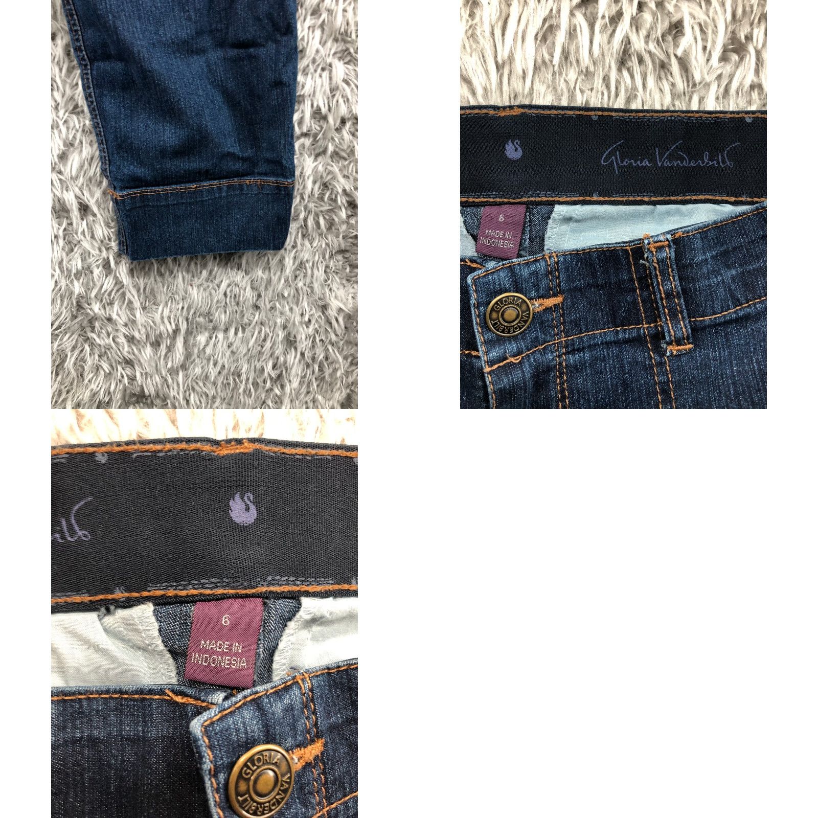 Gloria Vanderbilt Gloria Vanderbilt Capri Jeans Size 6 Womens Mid Rise Dark Wash Blue Denim Jeans Capris Female Regular 5-Pocket Logo Zipper Button Belt Loops Inseam 20 Size 28" / US 6 / IT 42 - 8 Thumbnail