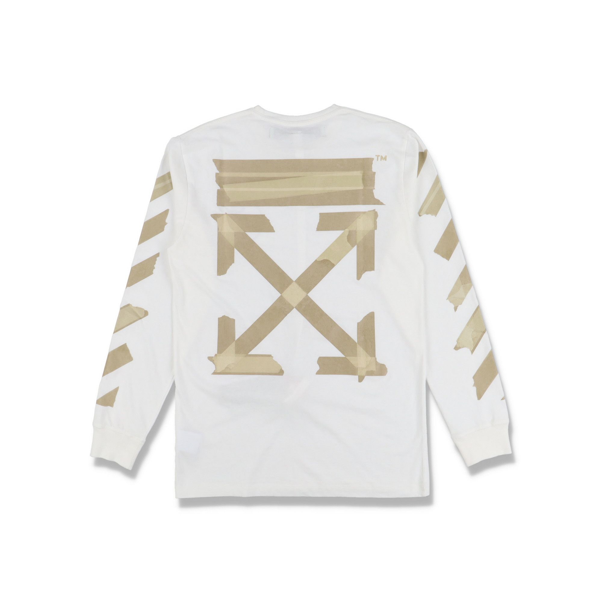 Off-White White Tape Arrows Long Sleeve T-Shirt Size US XL / EU 56 / 4 - 1 Thumbnail