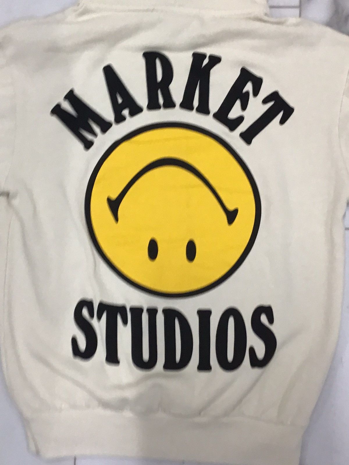Market MARKET Smiley Upside Down lockup Hoodie Unbleached Cotton Size US XL / EU 56 / 4 - 4 Thumbnail