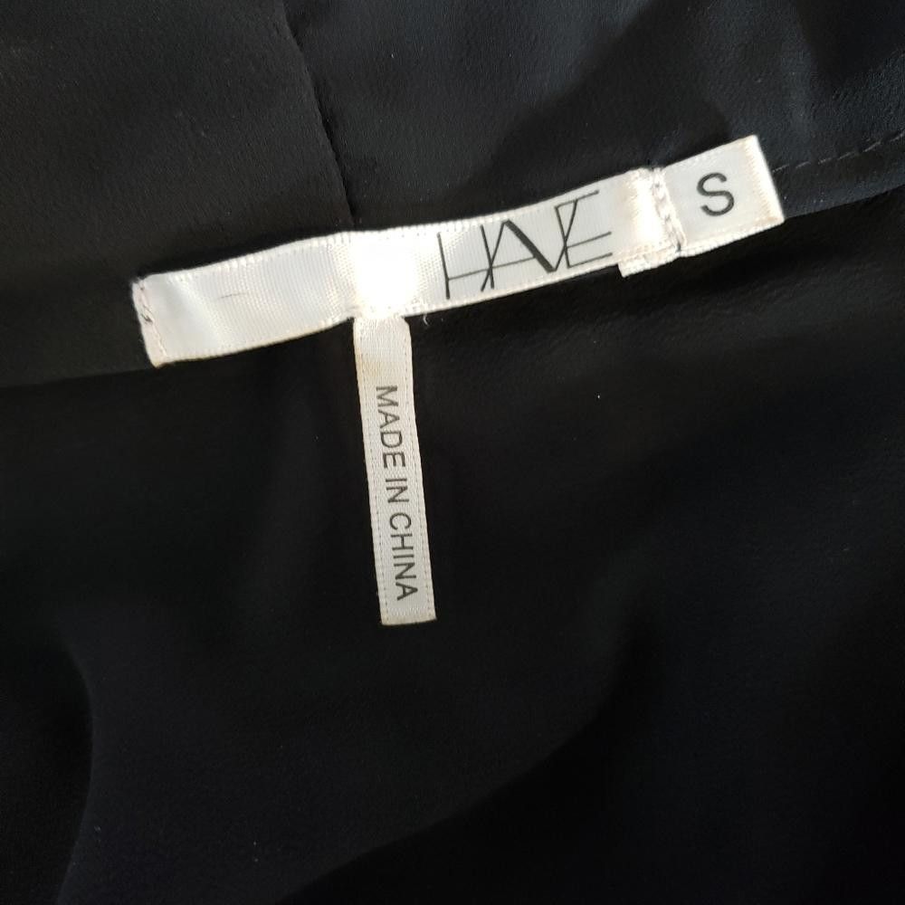 Designer Black Sheer Detailed Have Long Dressy Duster Size S / US 4 / IT 40 - 4 Thumbnail