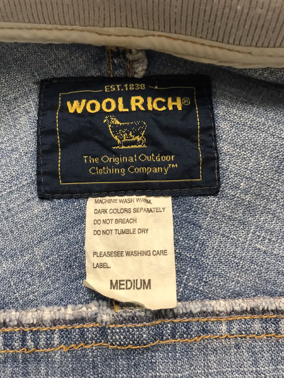 Vintage × Woolrich Woolen Mills WoolRich Light Blue Denim Jacket Size US M / EU 48-50 / 2 - 8 Thumbnail