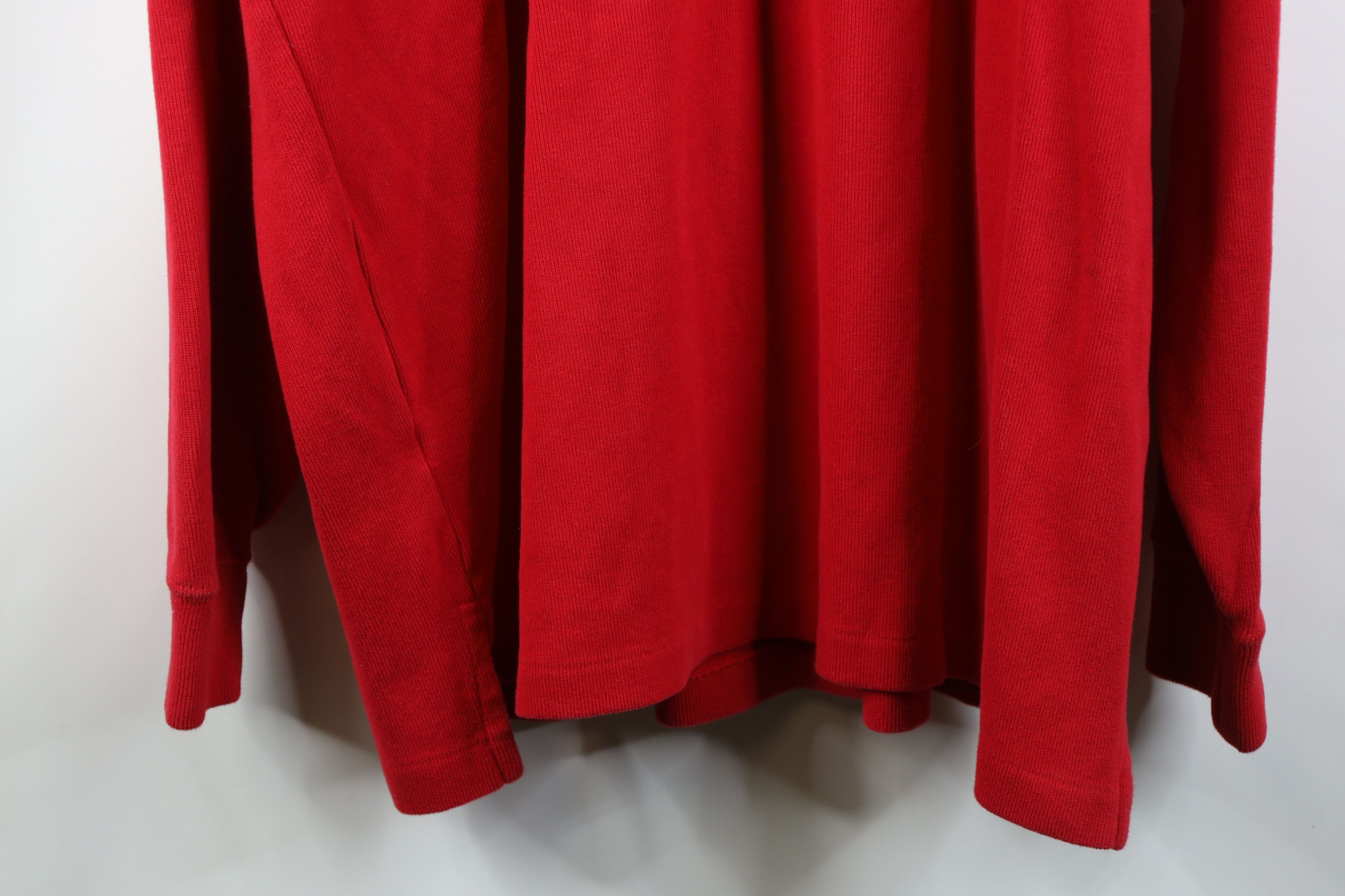 Polo Ralph Lauren Vintage Y2K Ralph Lauren Ribbed Knit 1/4 Zip Sweater Red Size US XXL / EU 58 / 5 - 18 Thumbnail