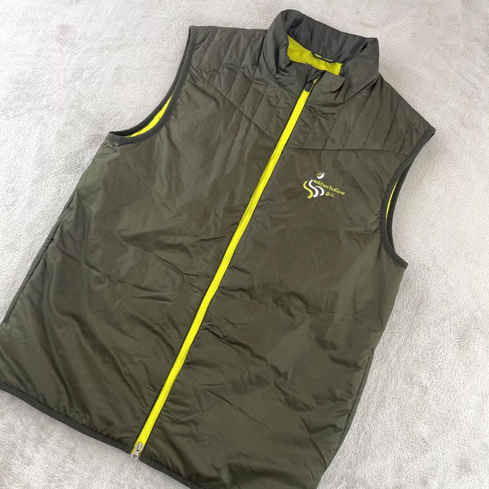 Nike Nike Therma-FIT Golf Vest Men M Green Full Zip Performance Soldier Hollow Golf Course Logo Size US M / EU 48-50 / 2 - 7 Thumbnail