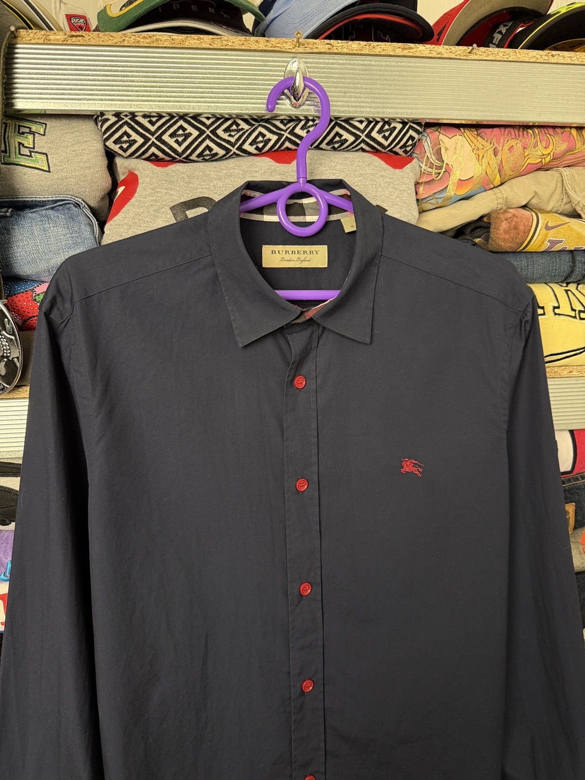 Burberry Vintage Burberry Shirt Red Nova Check Size US M / EU 48-50 / 2 - 4 Thumbnail