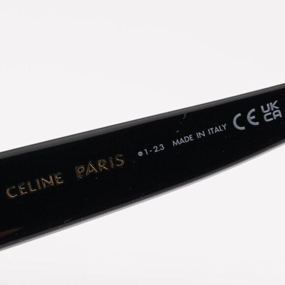 Celine Celine CL50123I 001 Eyeglasses Shiny Black 48mm Round Frame Size ONE SIZE - 6 Thumbnail