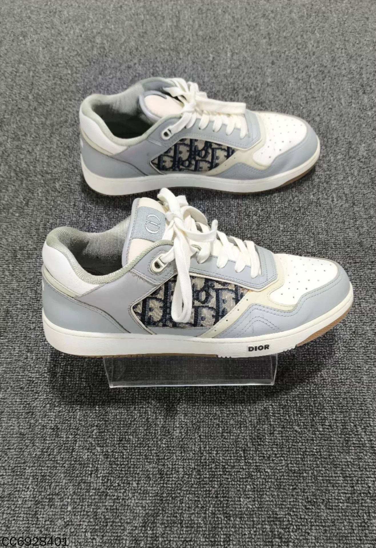 Dior Dior B27 Gray Oblique Skate Shoes 41.5 Size US 8.5 / EU 41-42 - 3 Thumbnail