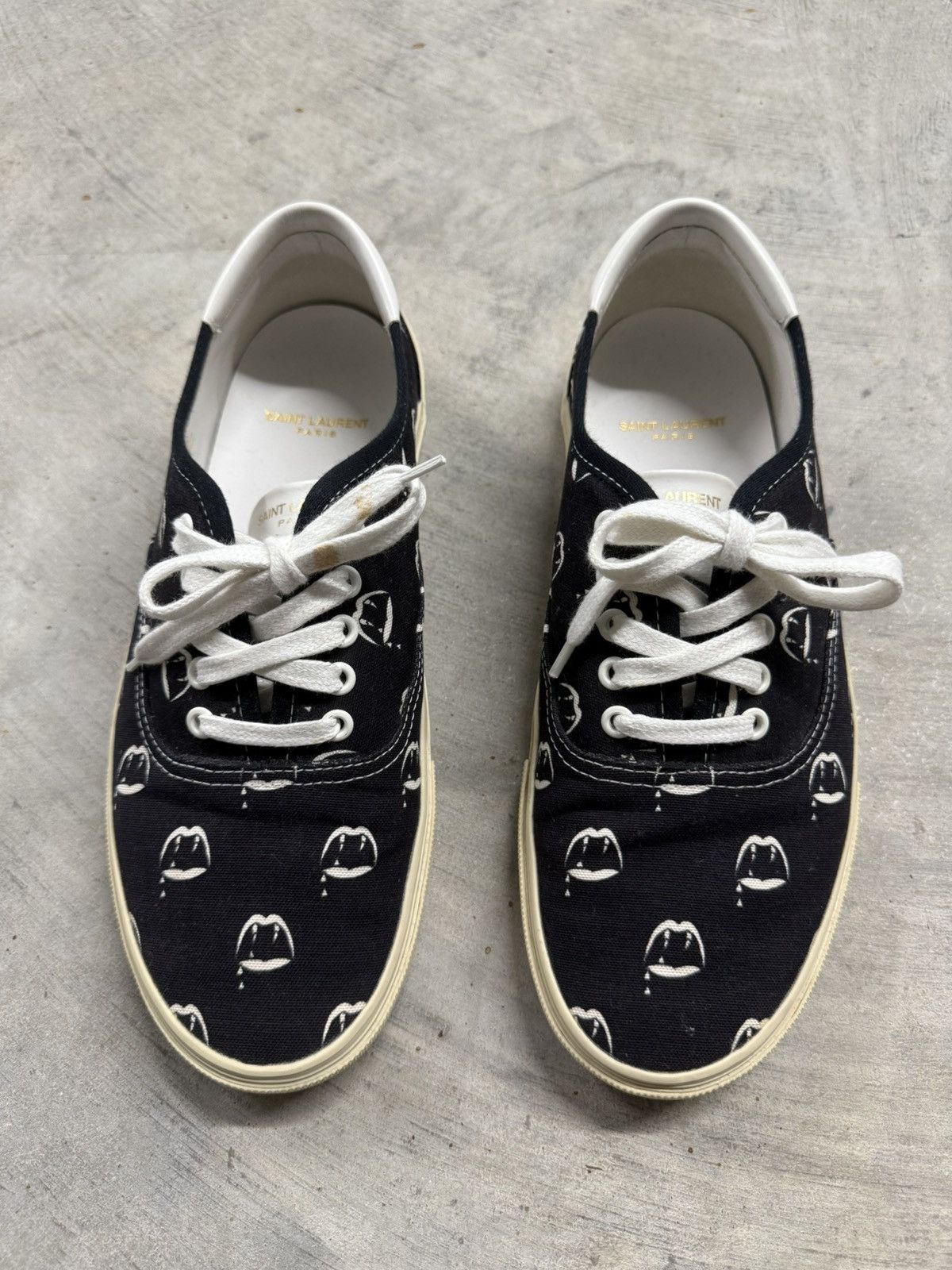 Saint Laurent Paris Saint Laurent S/S14 Blood Luster Skate Sneakers Size US 10.5 / EU 43-44 - 2 Thumbnail