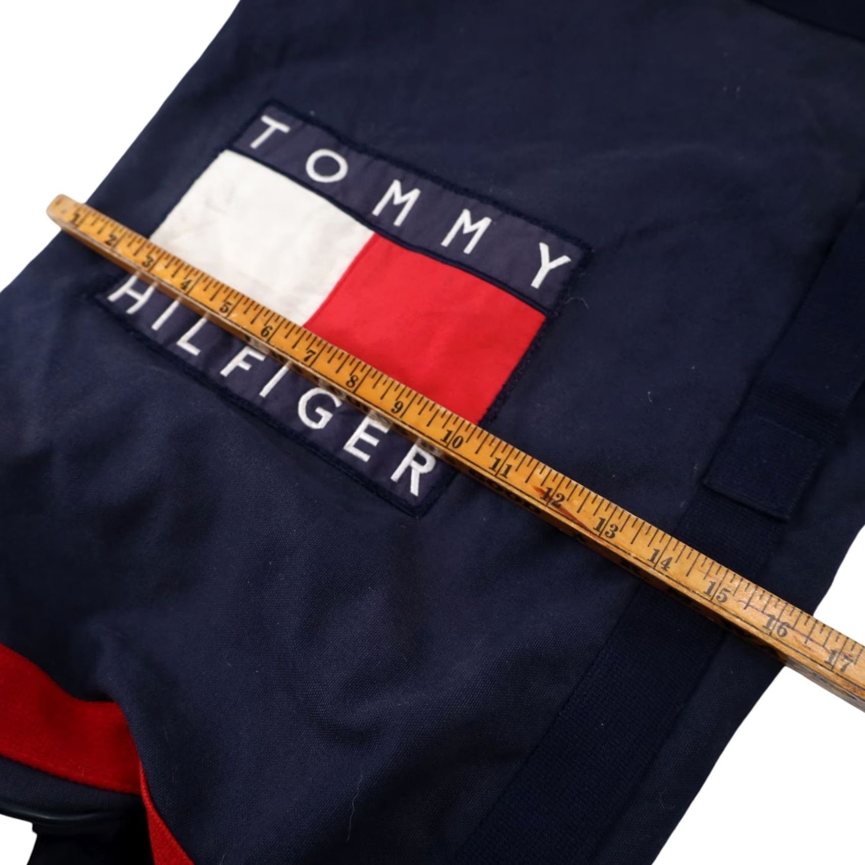 Tommy Hilfiger VINTAGE Tommy Hilfiger Big Patch Sling Bag Unisex Adults Blue Cotton Duffle 90s Size ONE SIZE - 7 Thumbnail