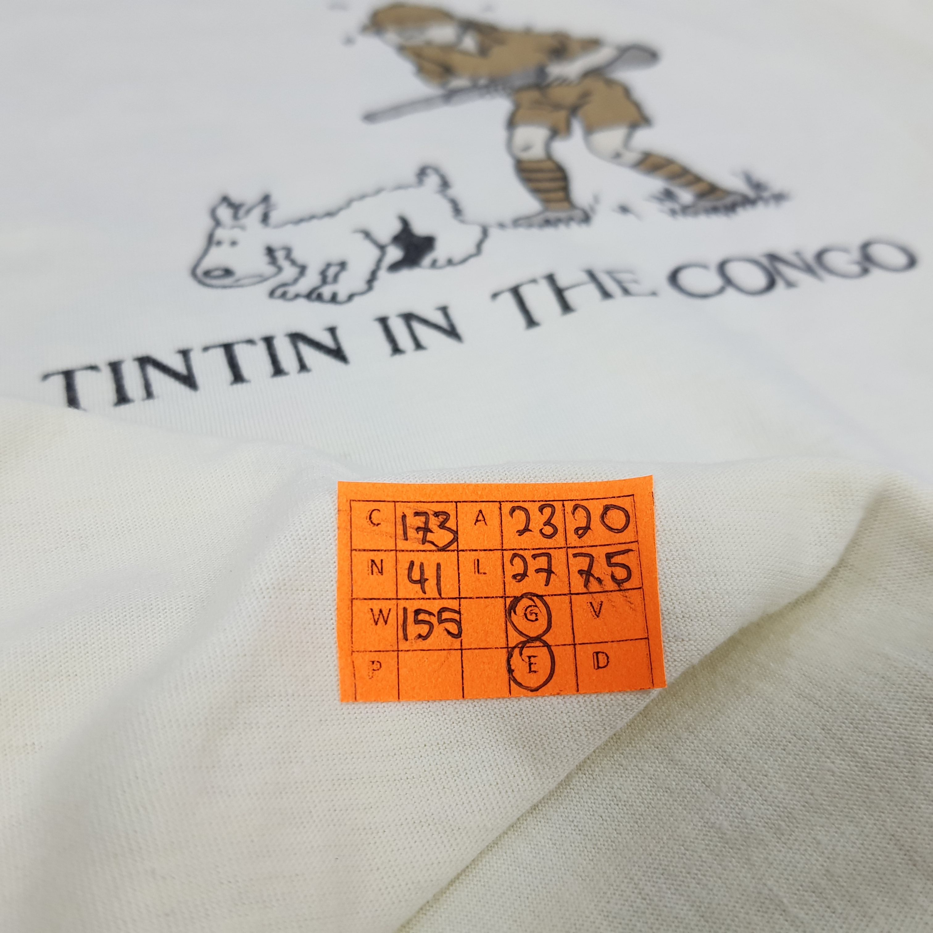 Vintage Vintage The Adventure of Tintin in The Congo Photo Tee Size US XL / EU 56 / 4 - 6 Thumbnail