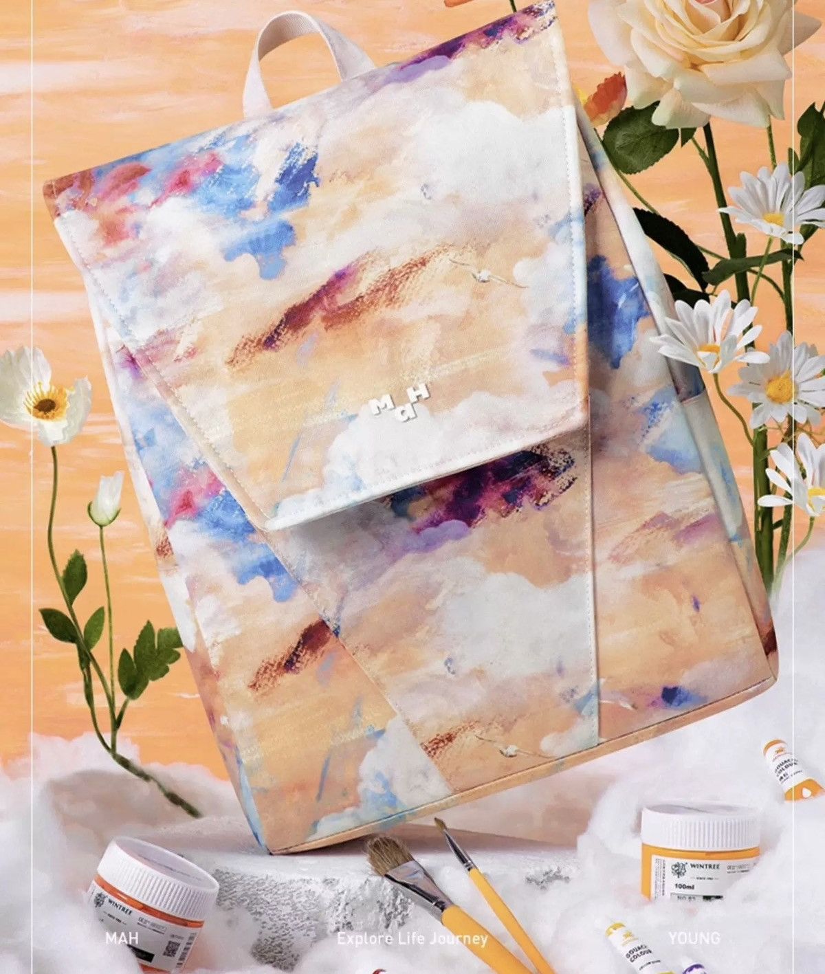 Other Graffiti Oil-Painting Print Backpack Size ONE SIZE - 1 Thumbnail