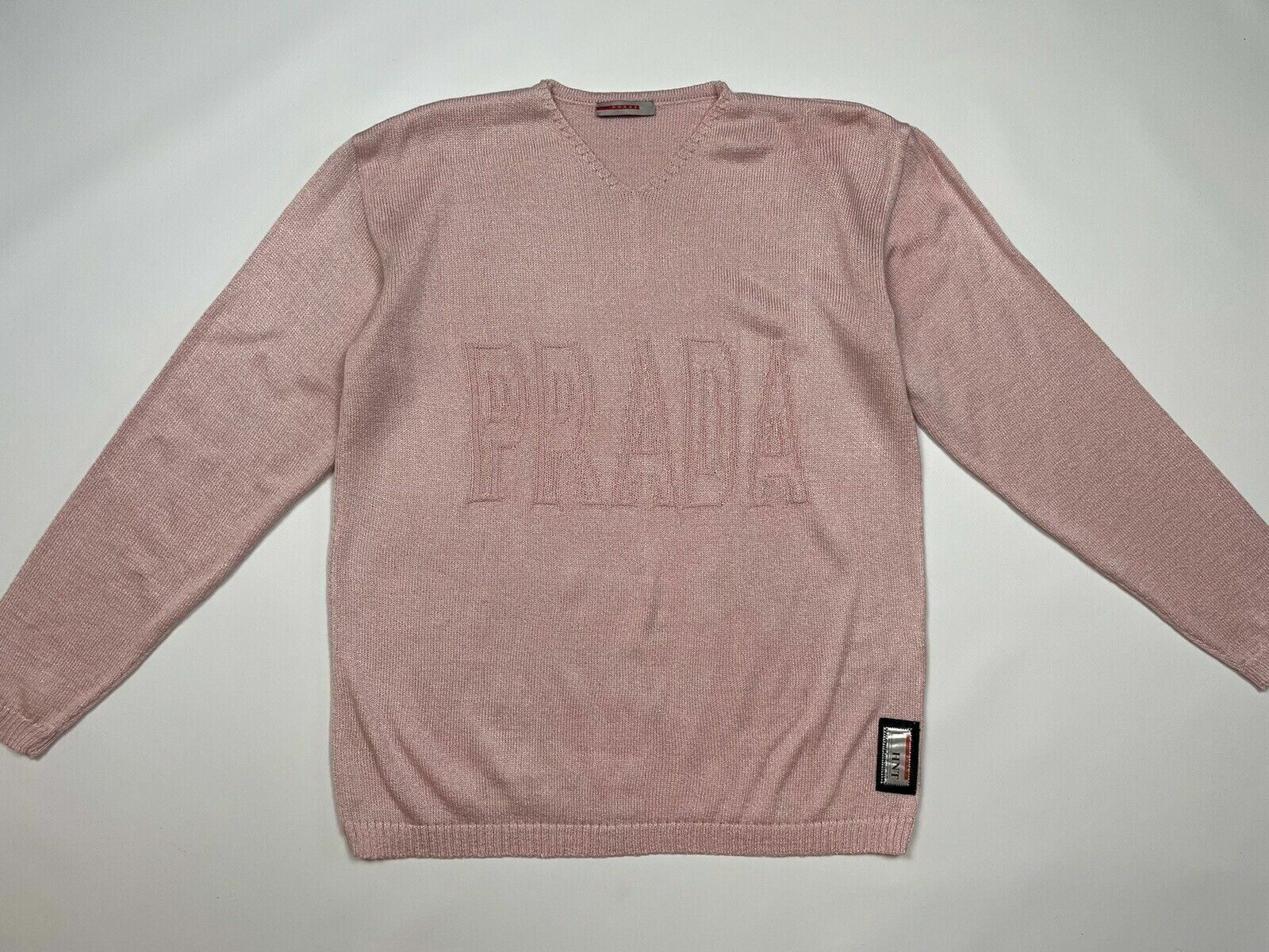Prada Prada HNT Knit V-Neck Sweater Pullover Womens Size L / US 10 / IT 46 - 5 Thumbnail