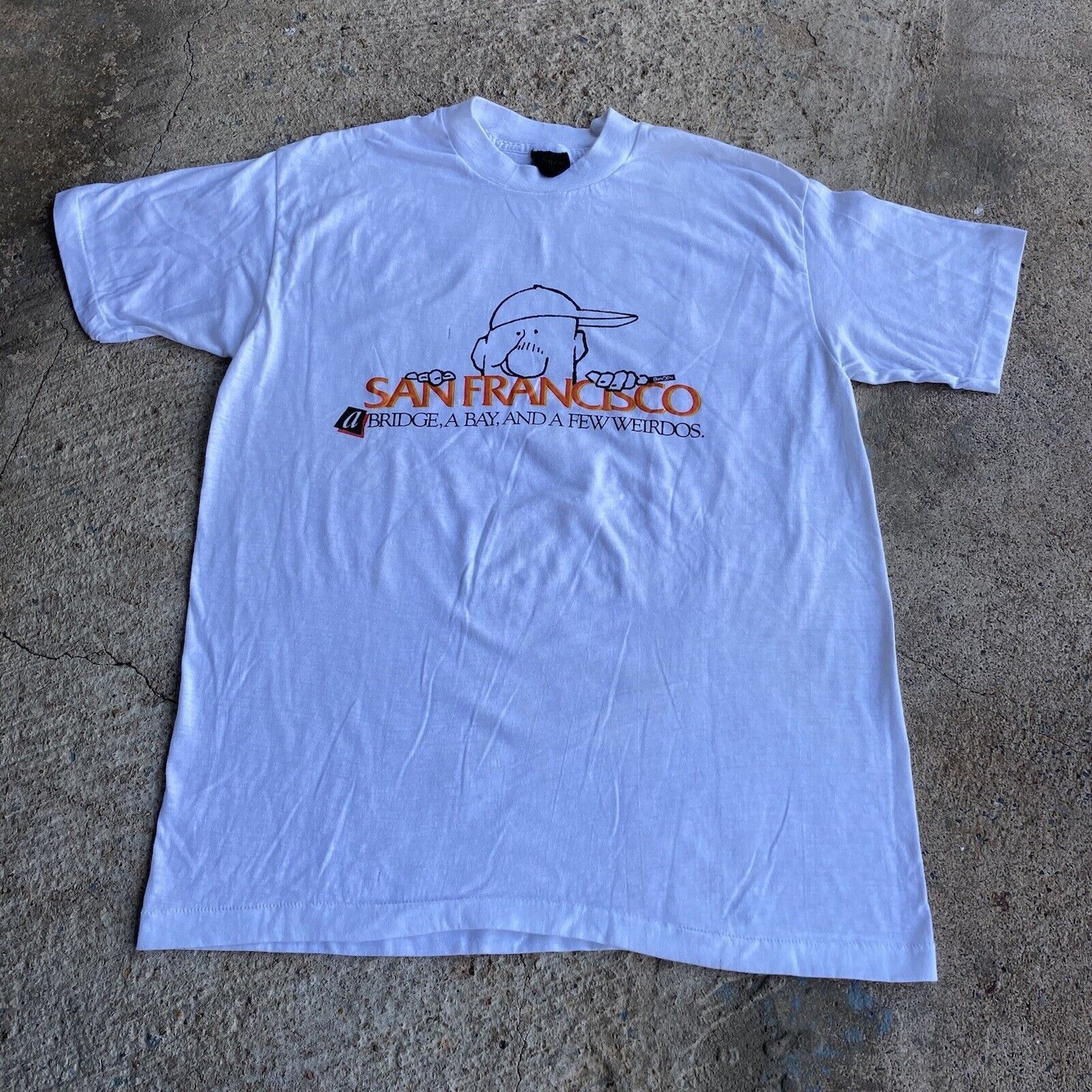 Vintage Vintage 90’s San Francisco Bridge Bay Shirt Distressed Used Size US M / EU 48-50 / 2 - 2 Thumbnail
