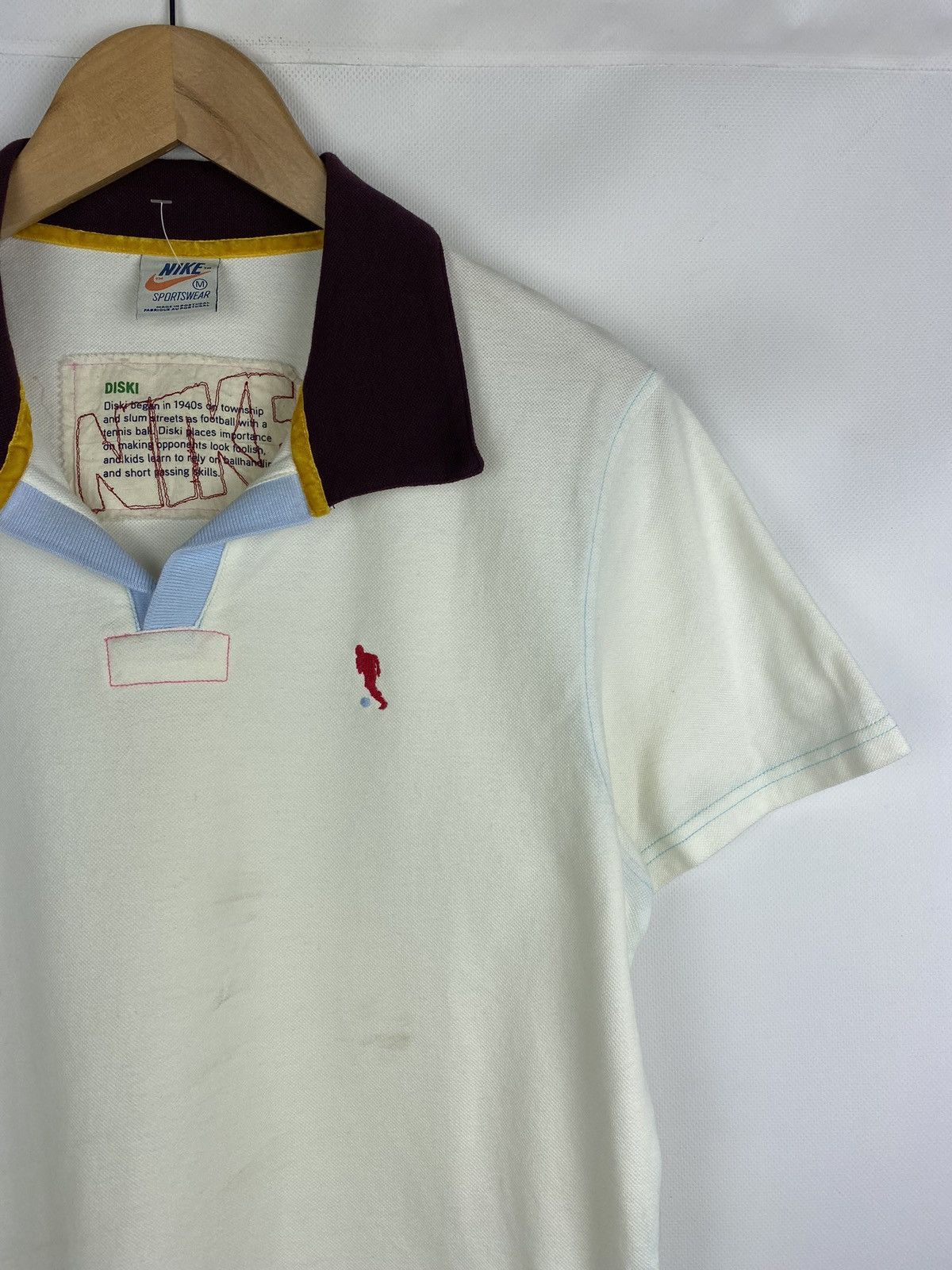 Vintage VTG Nike Diski men’s short sleeve polo t shirt size M Size US M / EU 48-50 / 2 - 2 Thumbnail