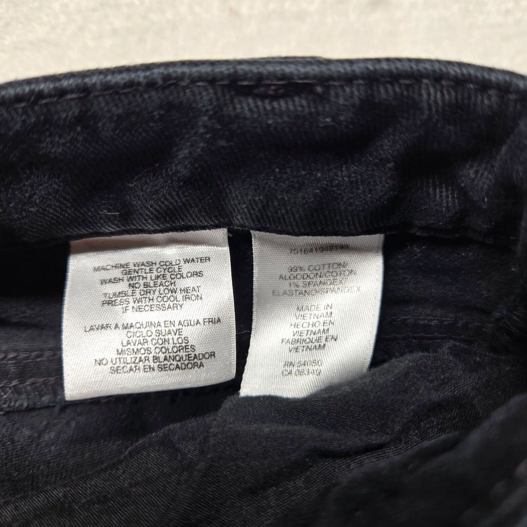 Jones New York Jones New York Sport Denim Pants - Women's Jeans with Stretch, Size 16, Black, Straight Leg, Regular, 16, Sport Theme, Women's Pants Size 38" / US 16 / IT 52 - 4 Thumbnail