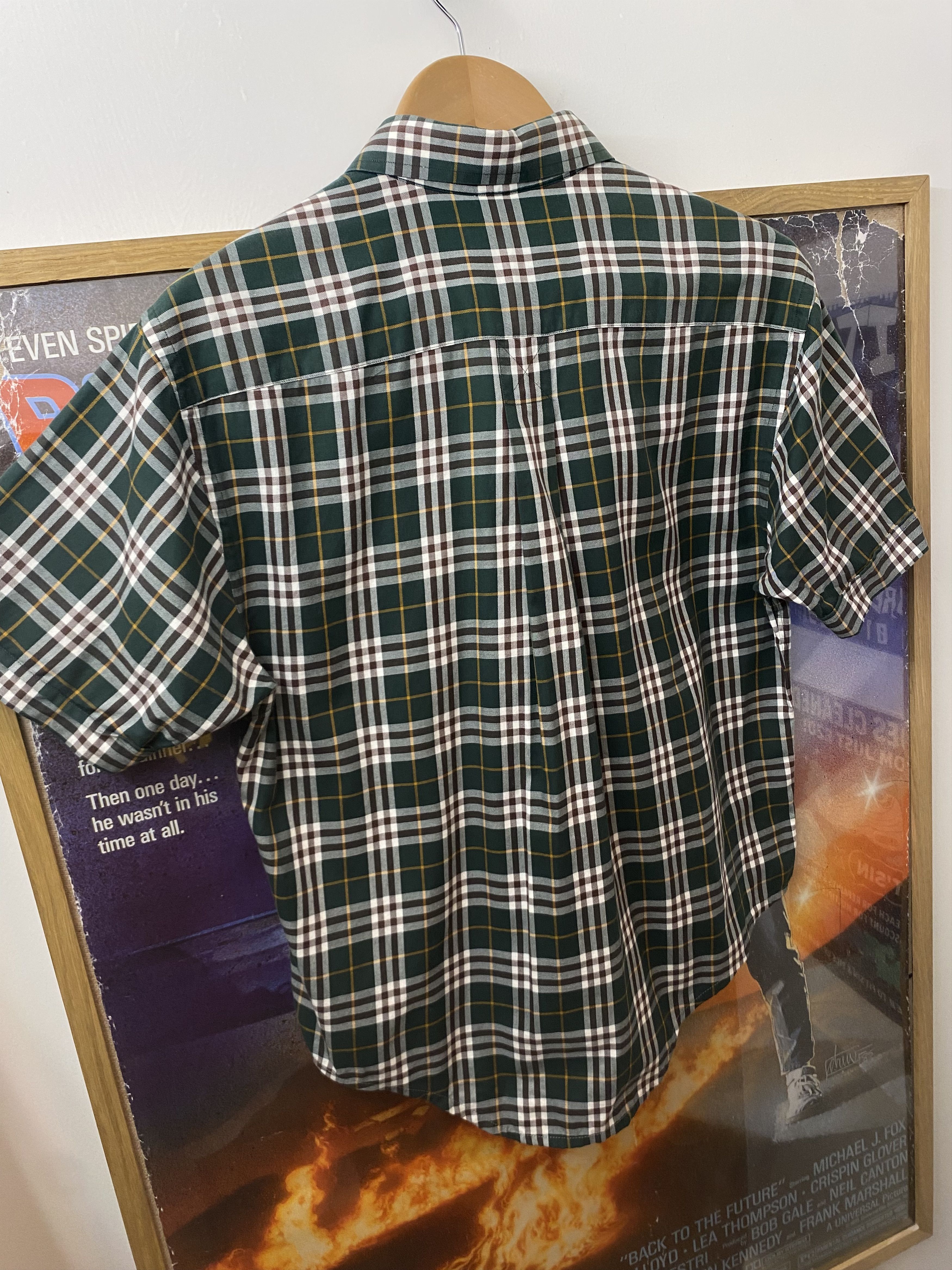 Burberry 00s Burberry London Green Nova Check Short Sleeve Shirt Size US S / EU 44-46 / 1 - 3 Thumbnail