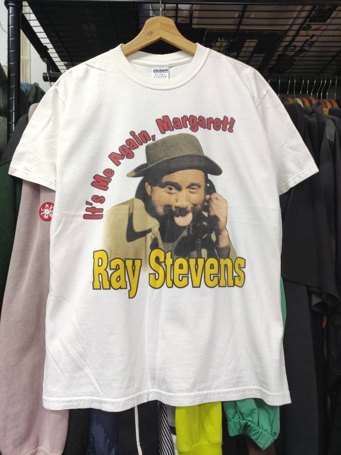 Band Tees Vtg 90's Ray Stevens " It's Me Again, Margaret " T-Shirt Size US M / EU 48-50 / 2 - 3 Thumbnail