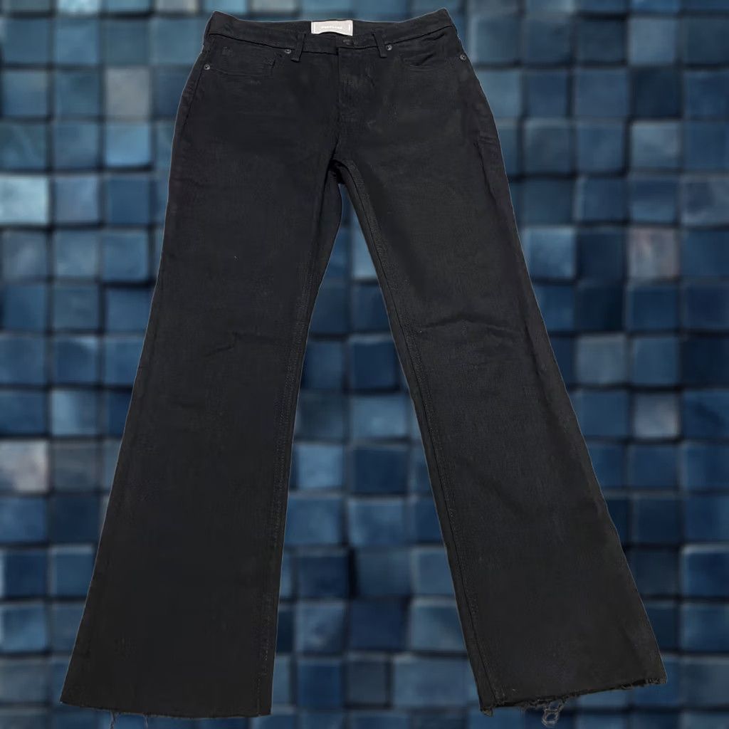 Everlane Everlane Jeans Black Dark Wash Bootcut High Rise 27 in. Denim Crop 5-Pocket Regular Womens Size 27" / US 4 / IT 40 - 1 Thumbnail