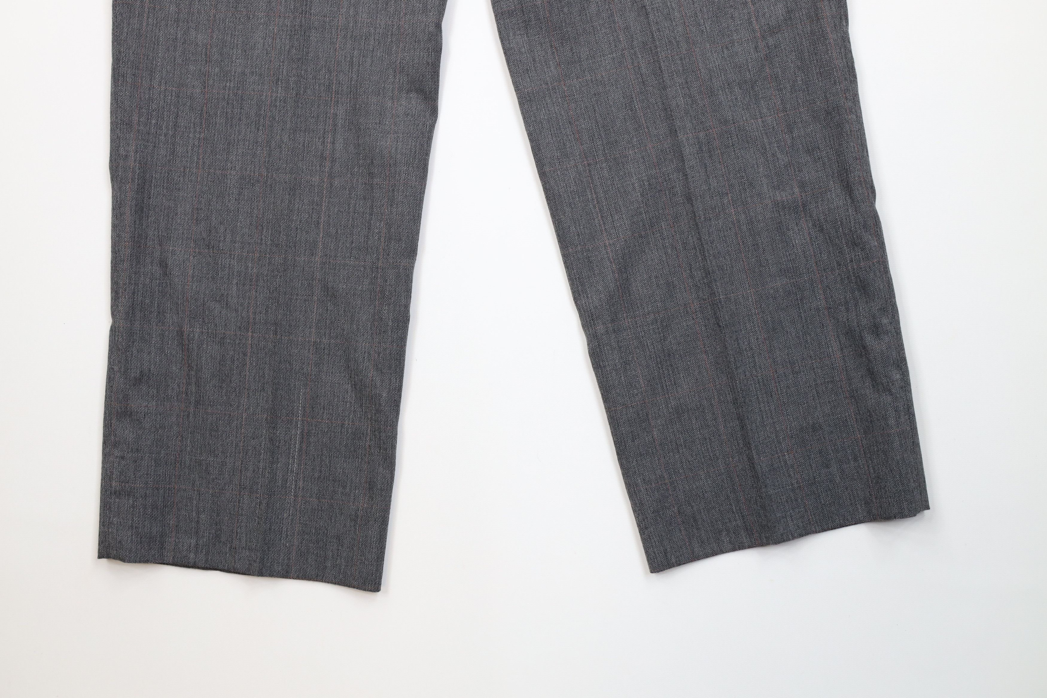 Vintage Vintage 70s Streetwear Wool Wide Leg Chino Pants Plaid USA Size US 36 / EU 52 - 10 Thumbnail